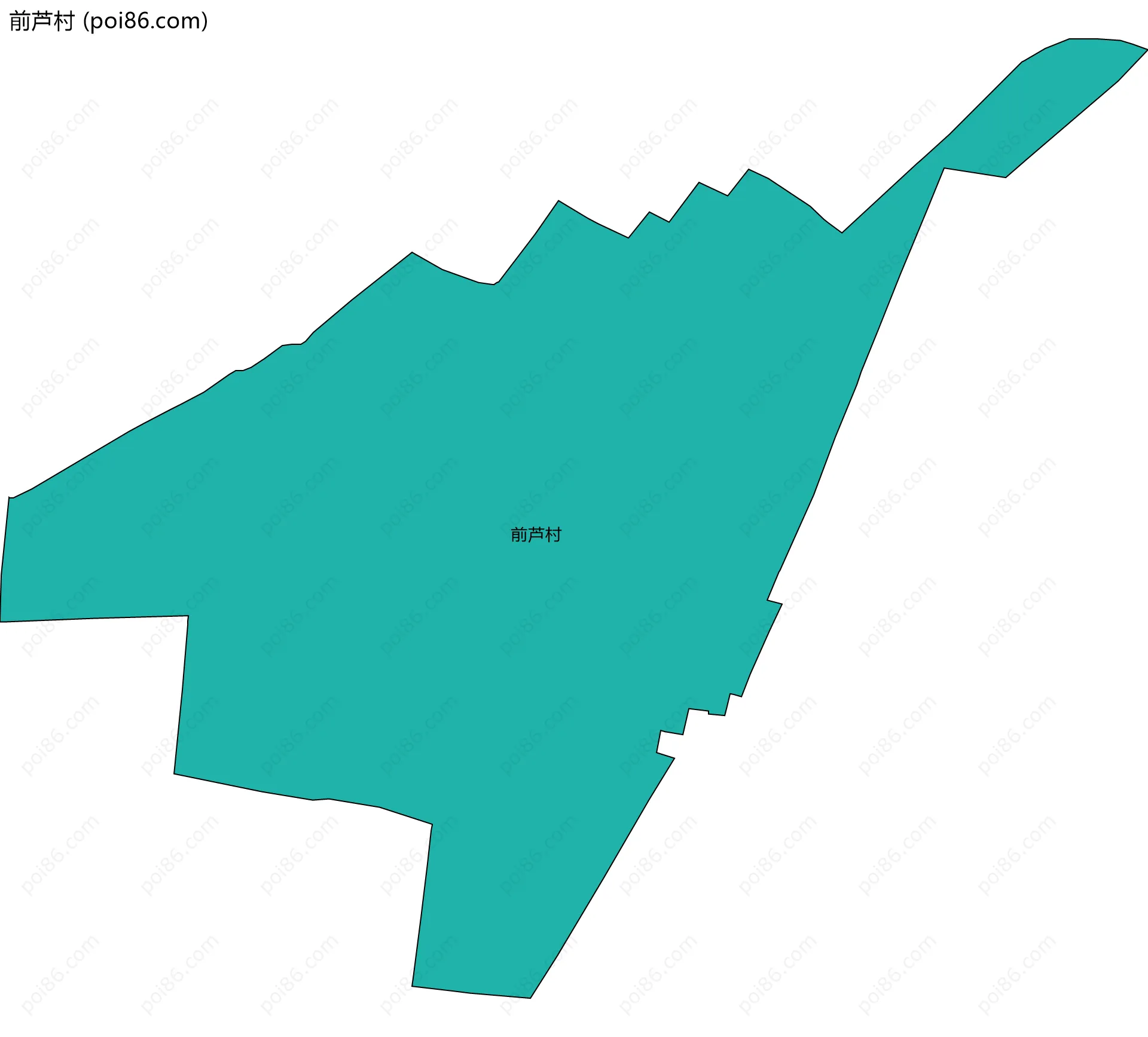 前芦村边界地图