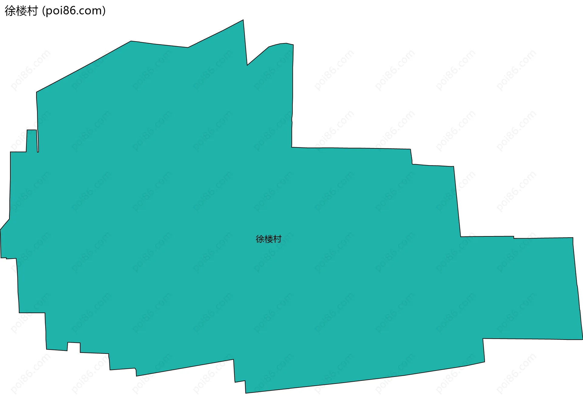 徐楼村边界地图