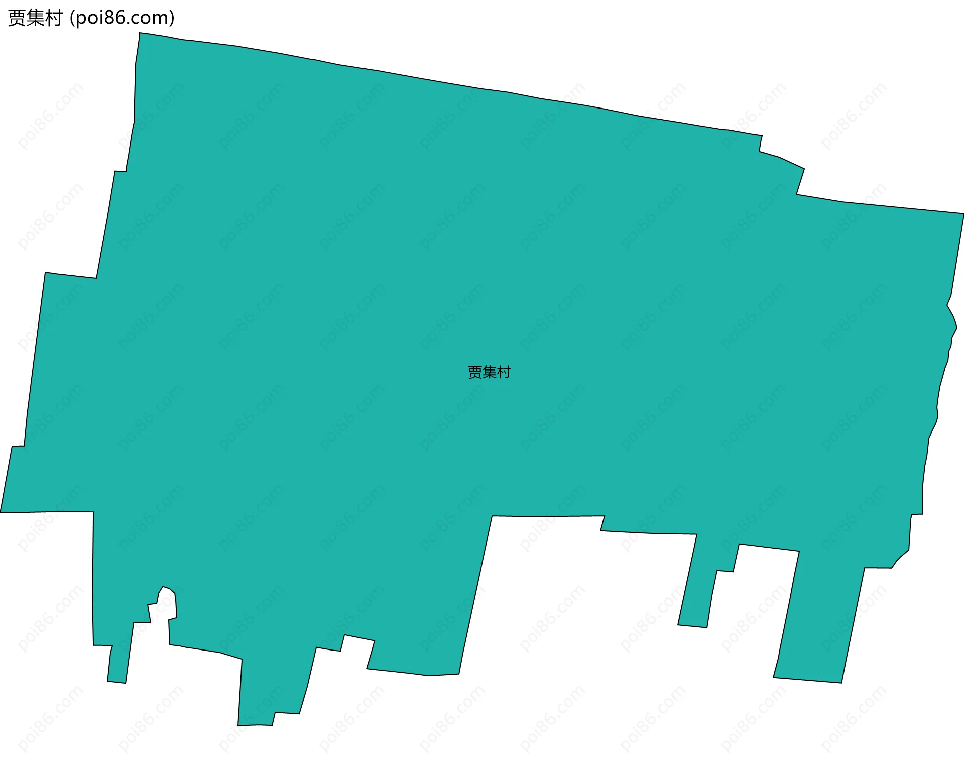 贾集村边界地图