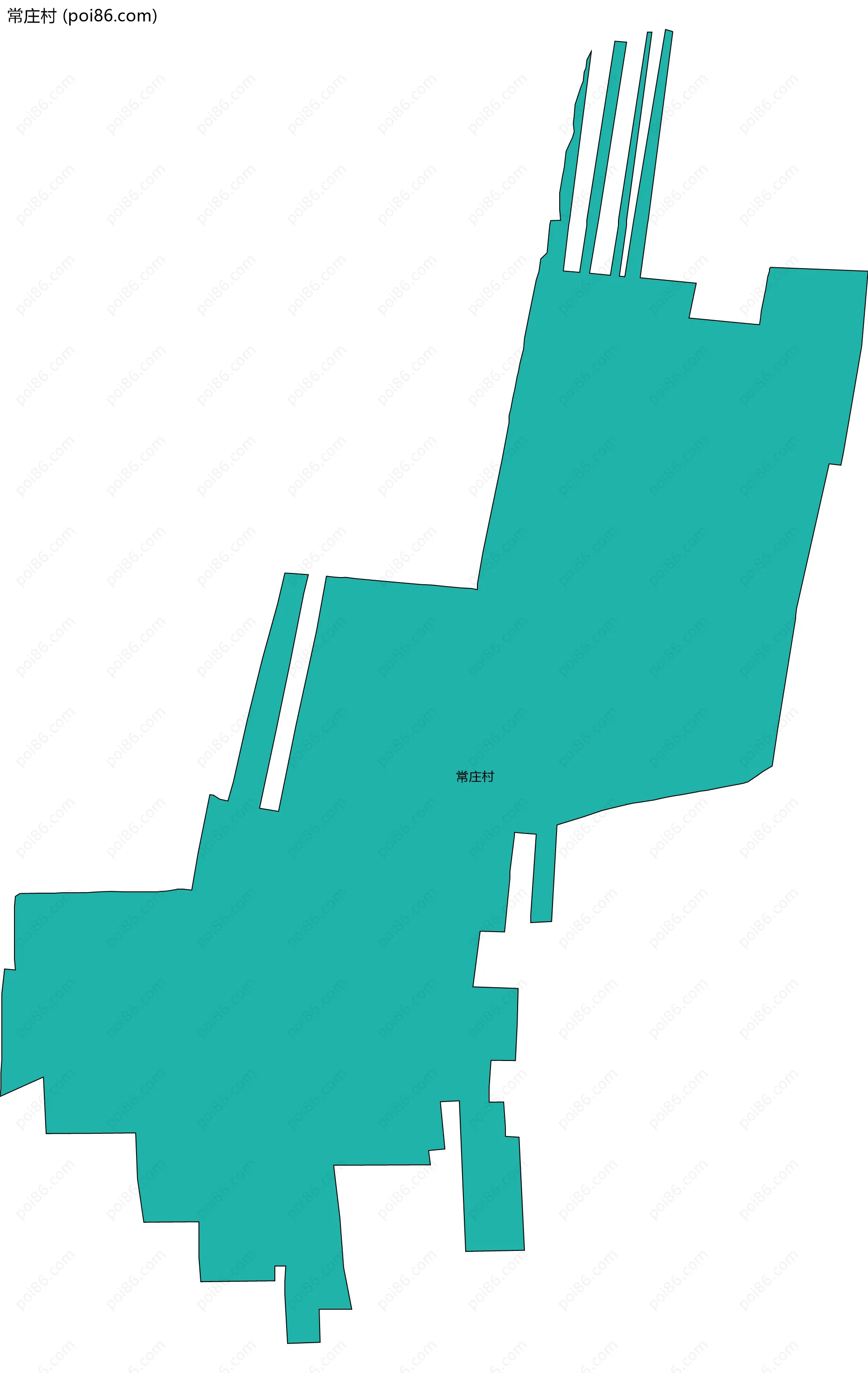 常庄村边界地图