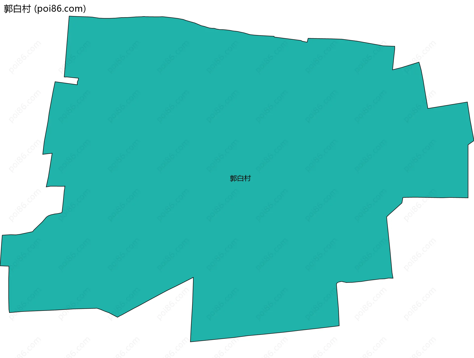郭白村边界地图
