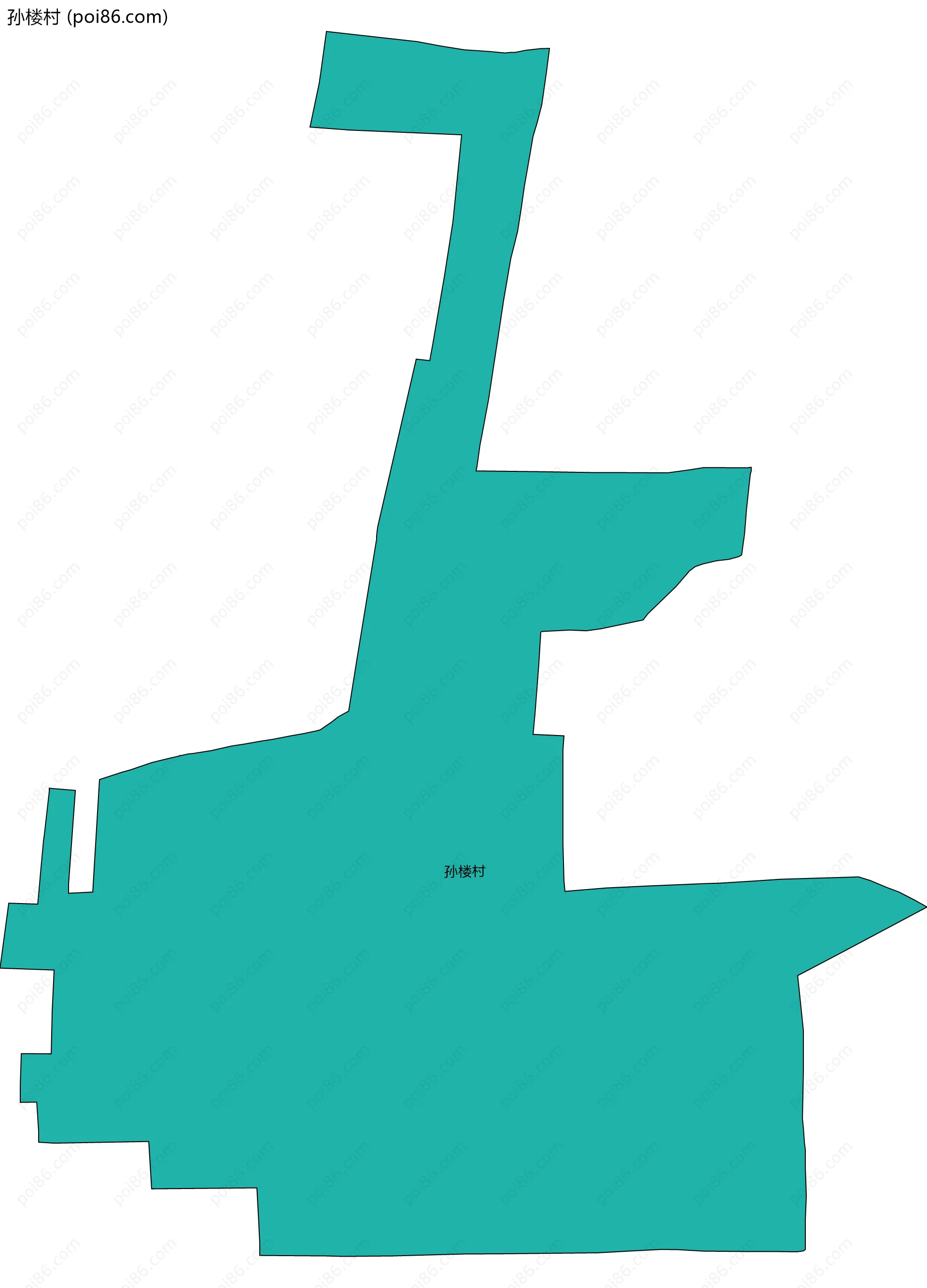 孙楼村边界地图