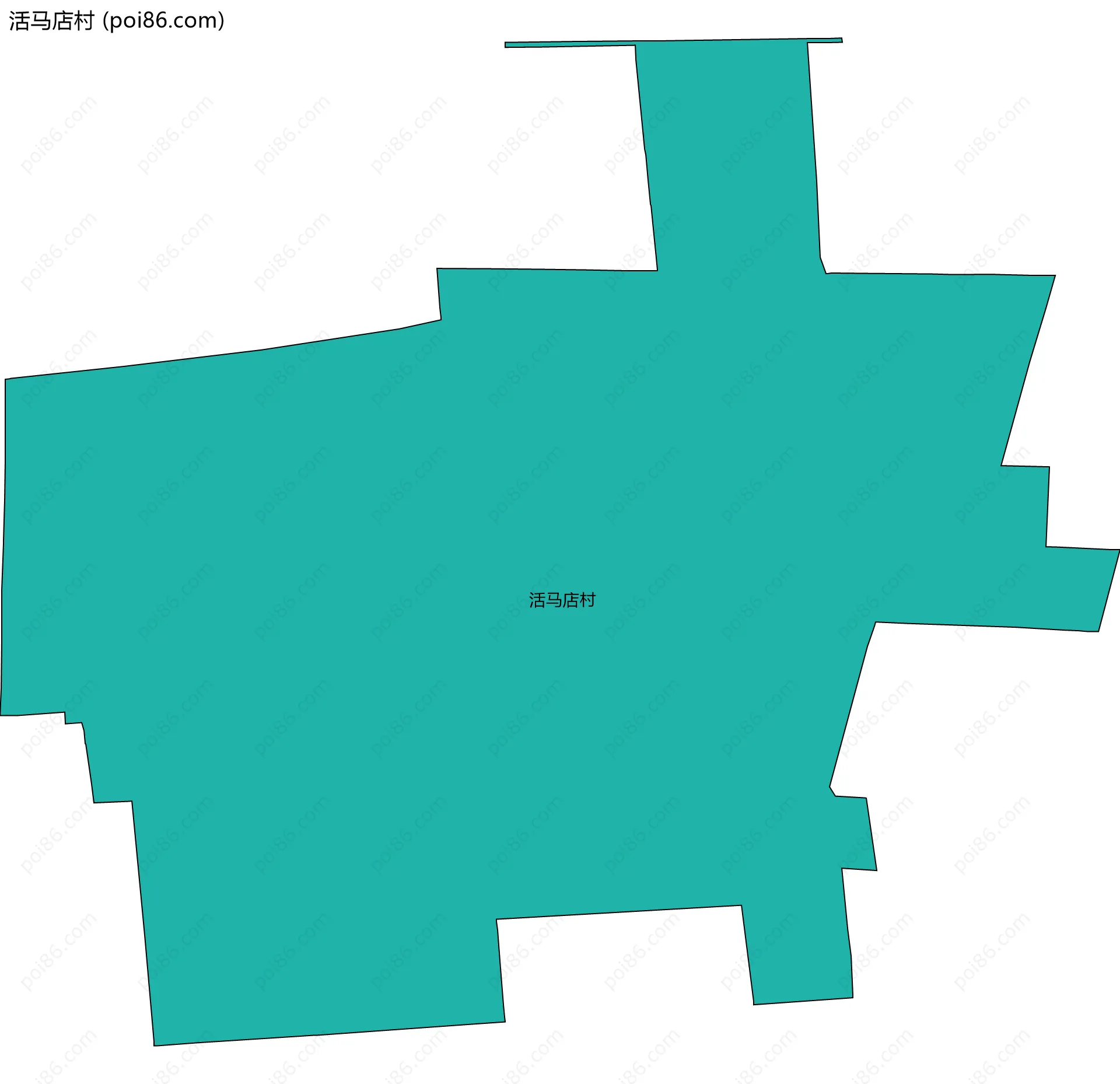 活马店村边界地图