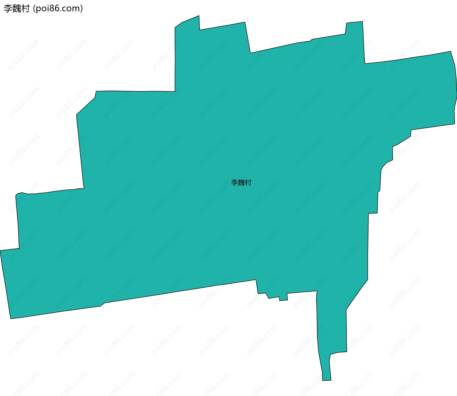 李魏村边界地图