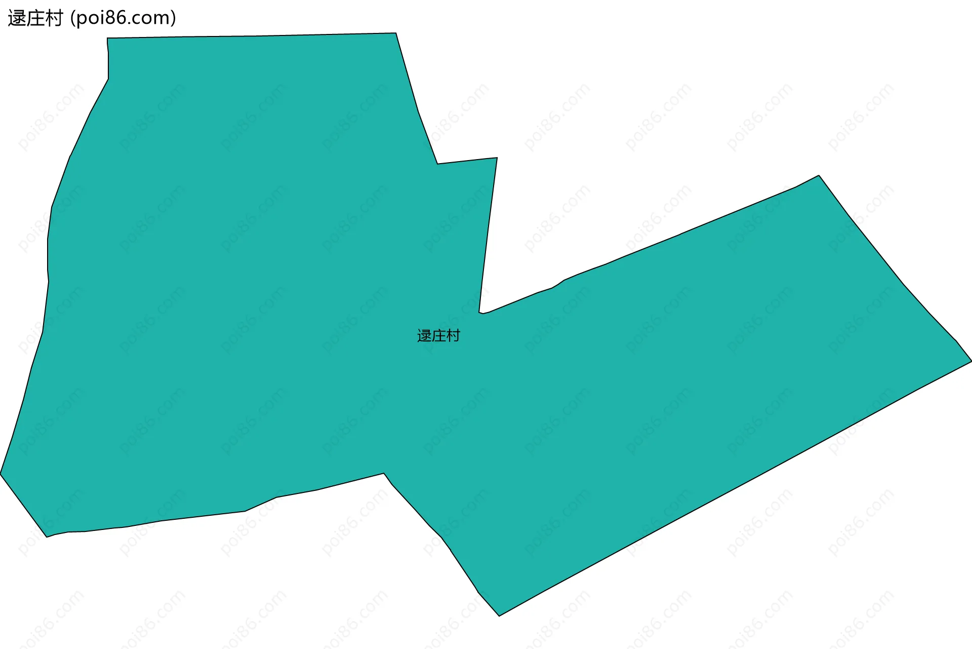 逯庄村边界地图