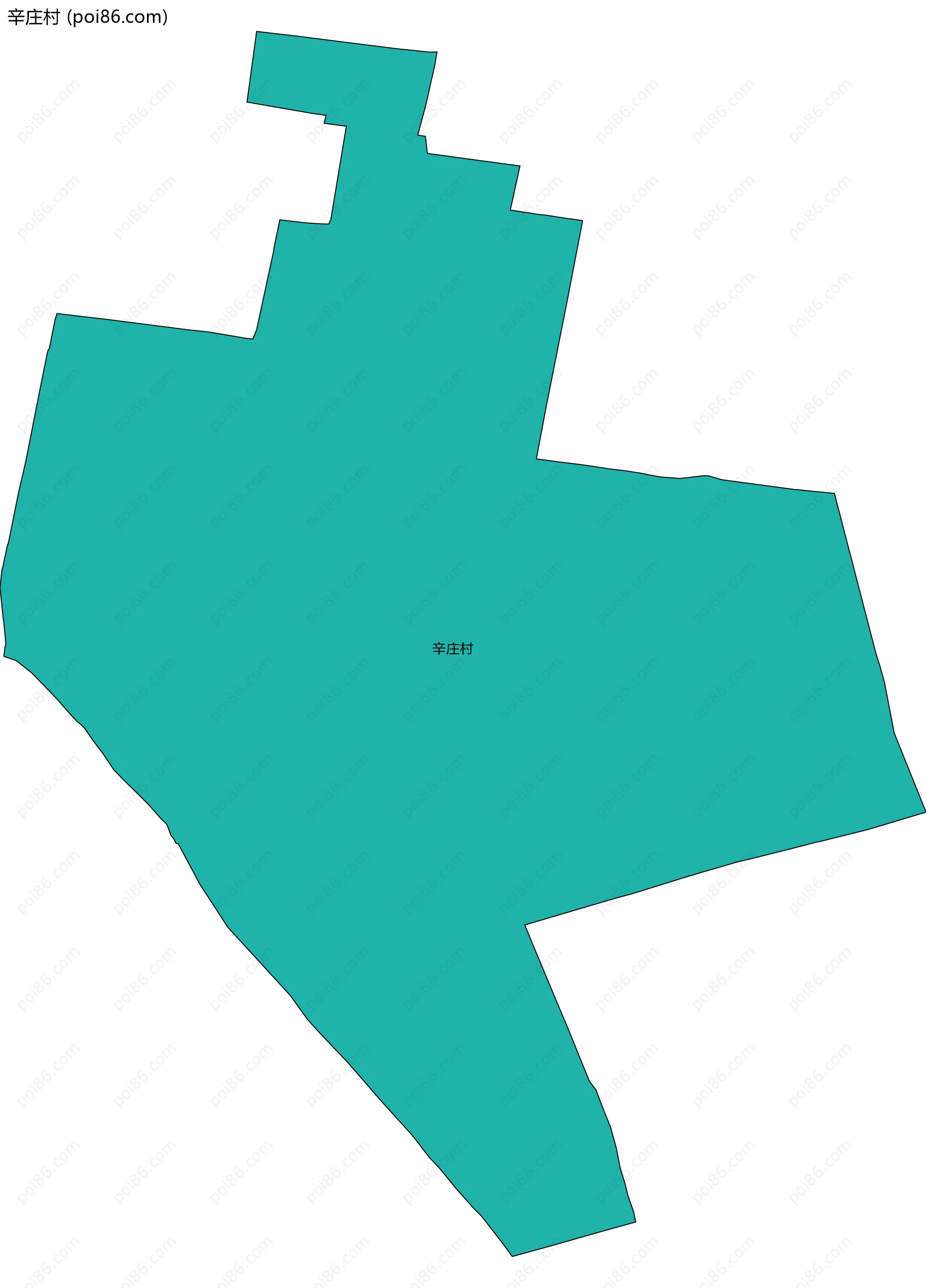 辛庄村边界地图