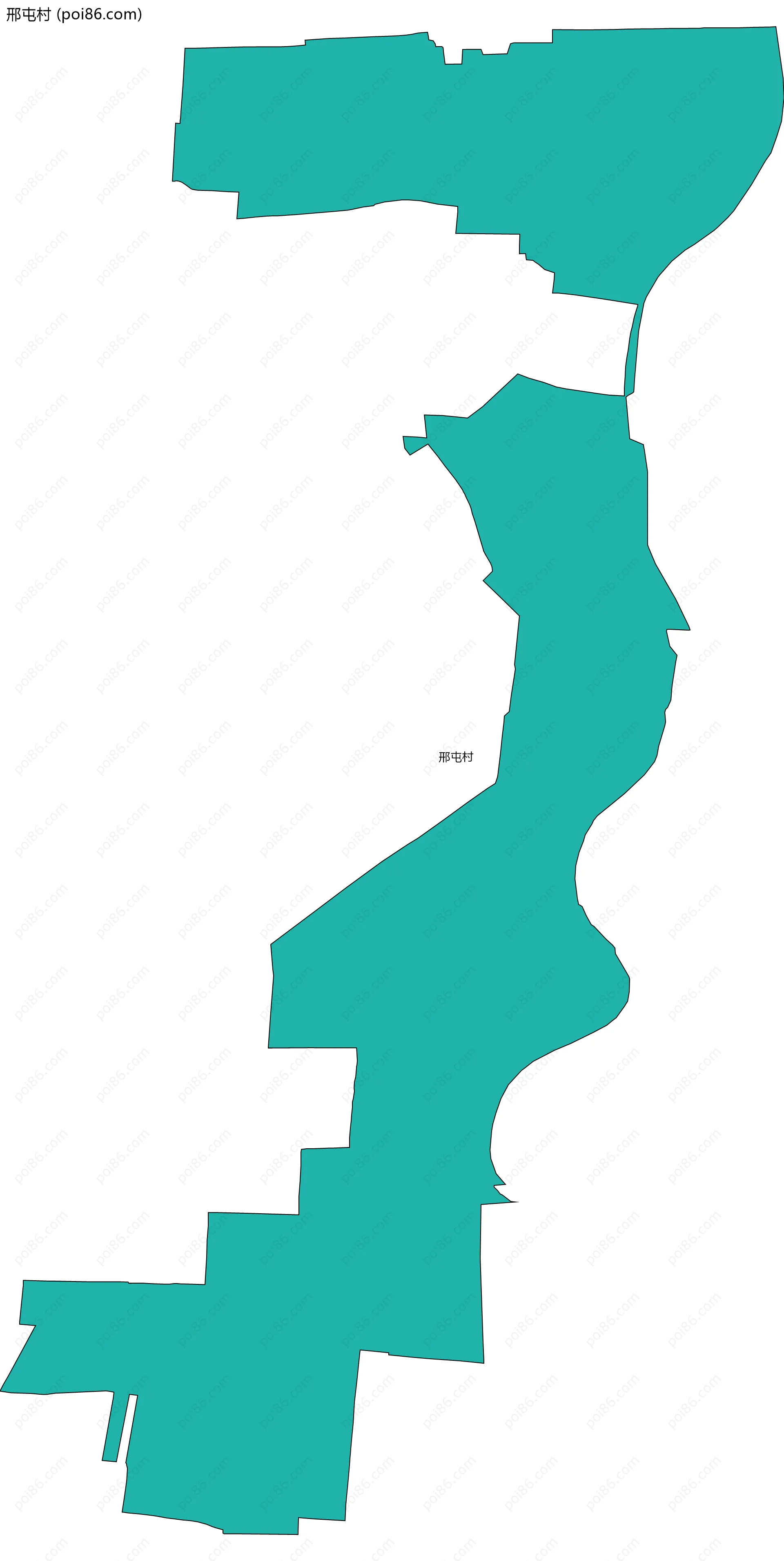 邢屯村边界地图