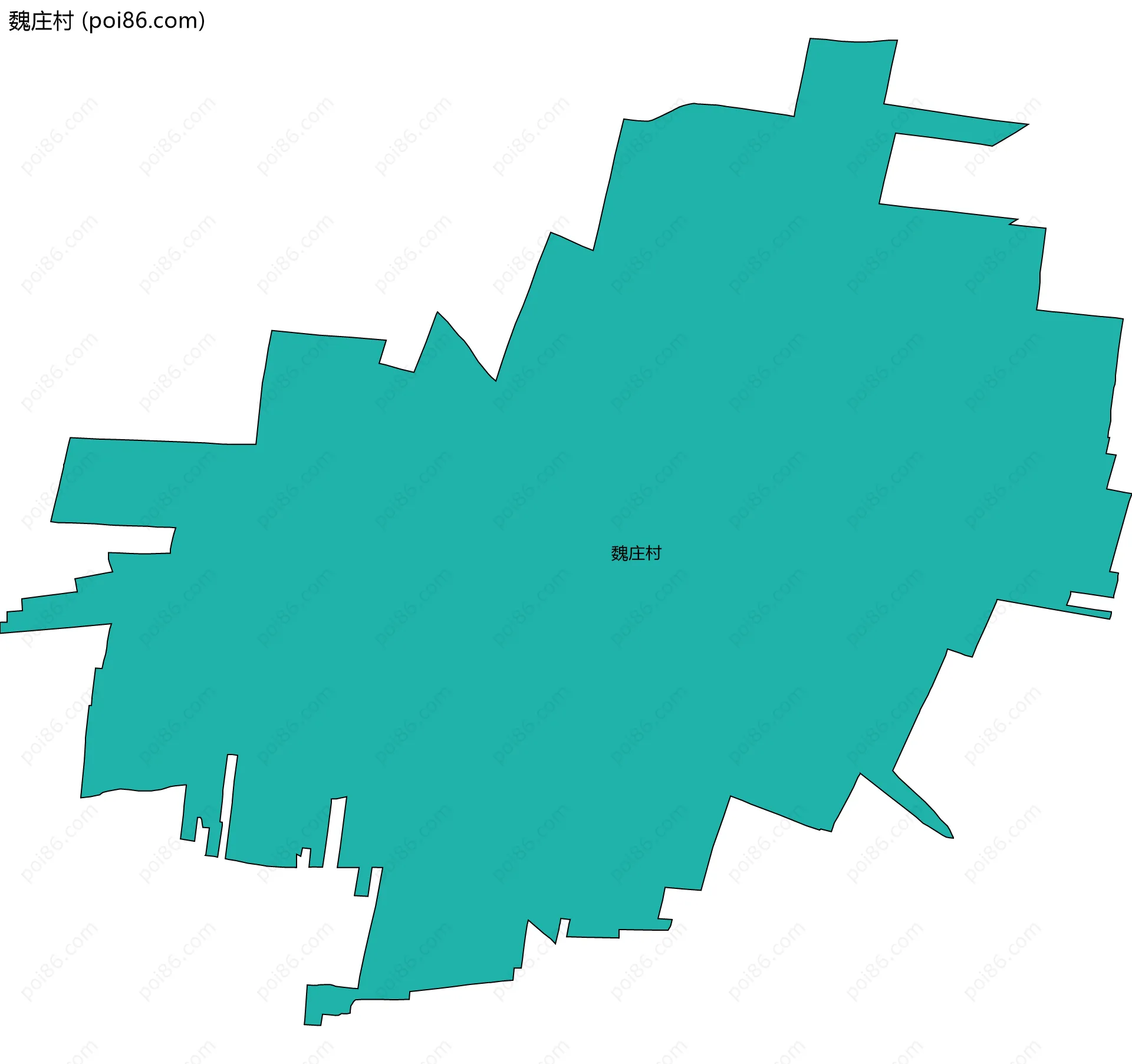 魏庄村边界地图