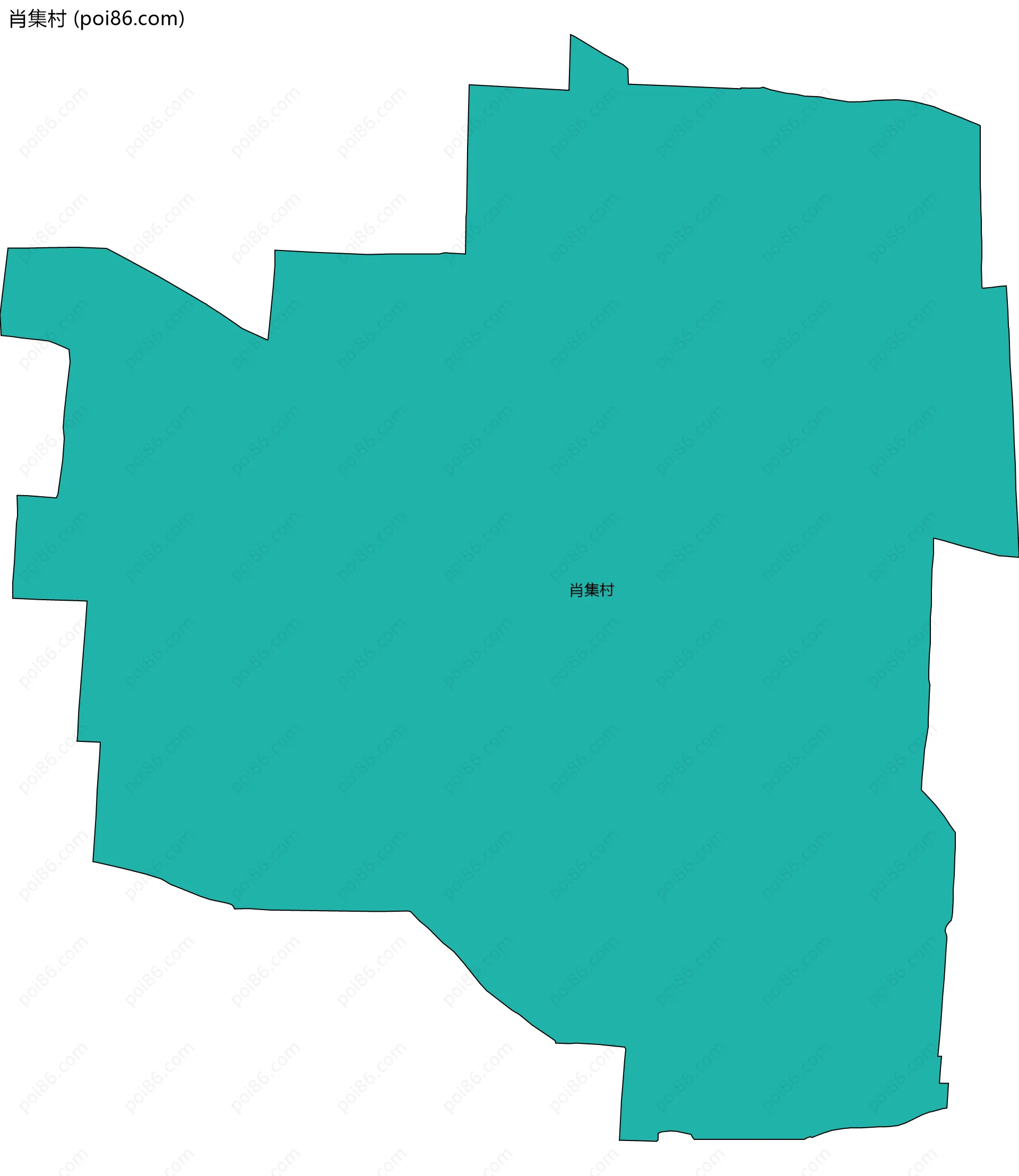 肖集村边界地图