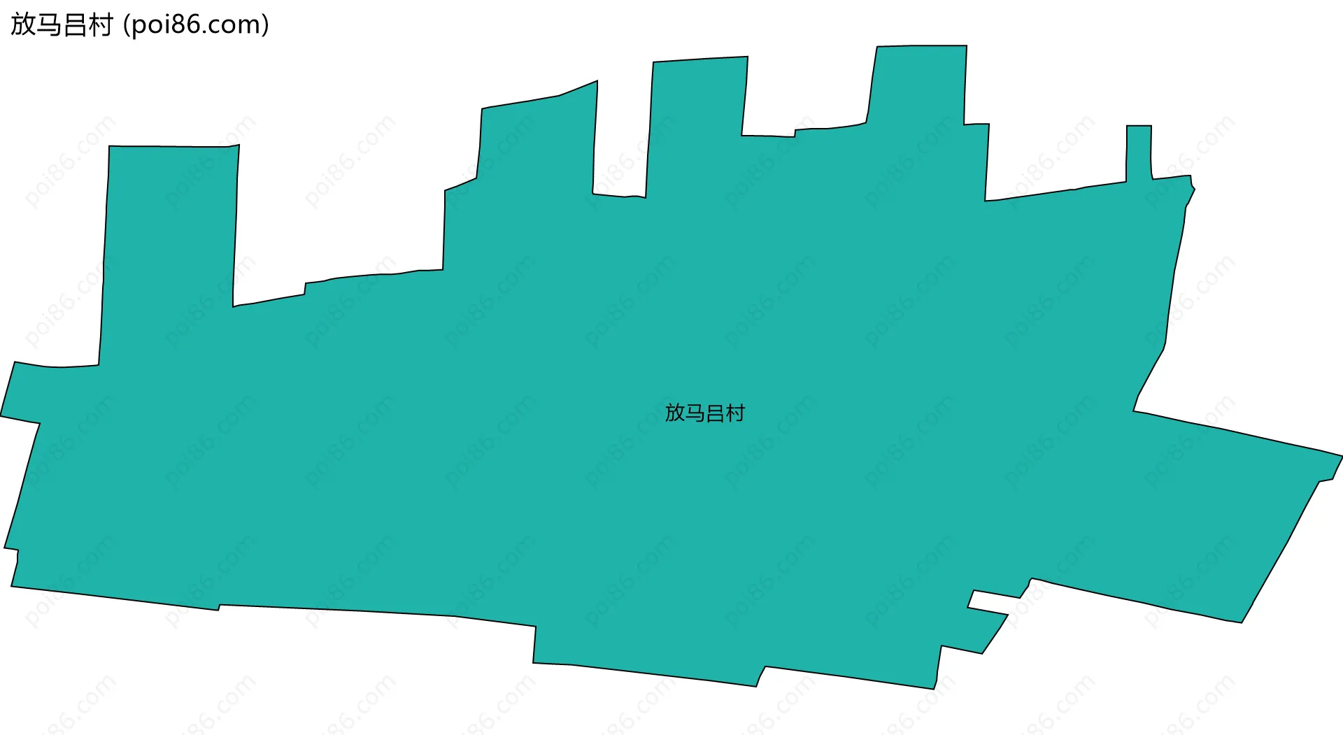 放马吕村边界地图