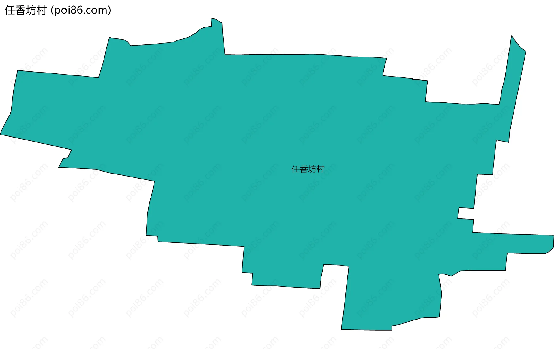 任香坊村边界地图