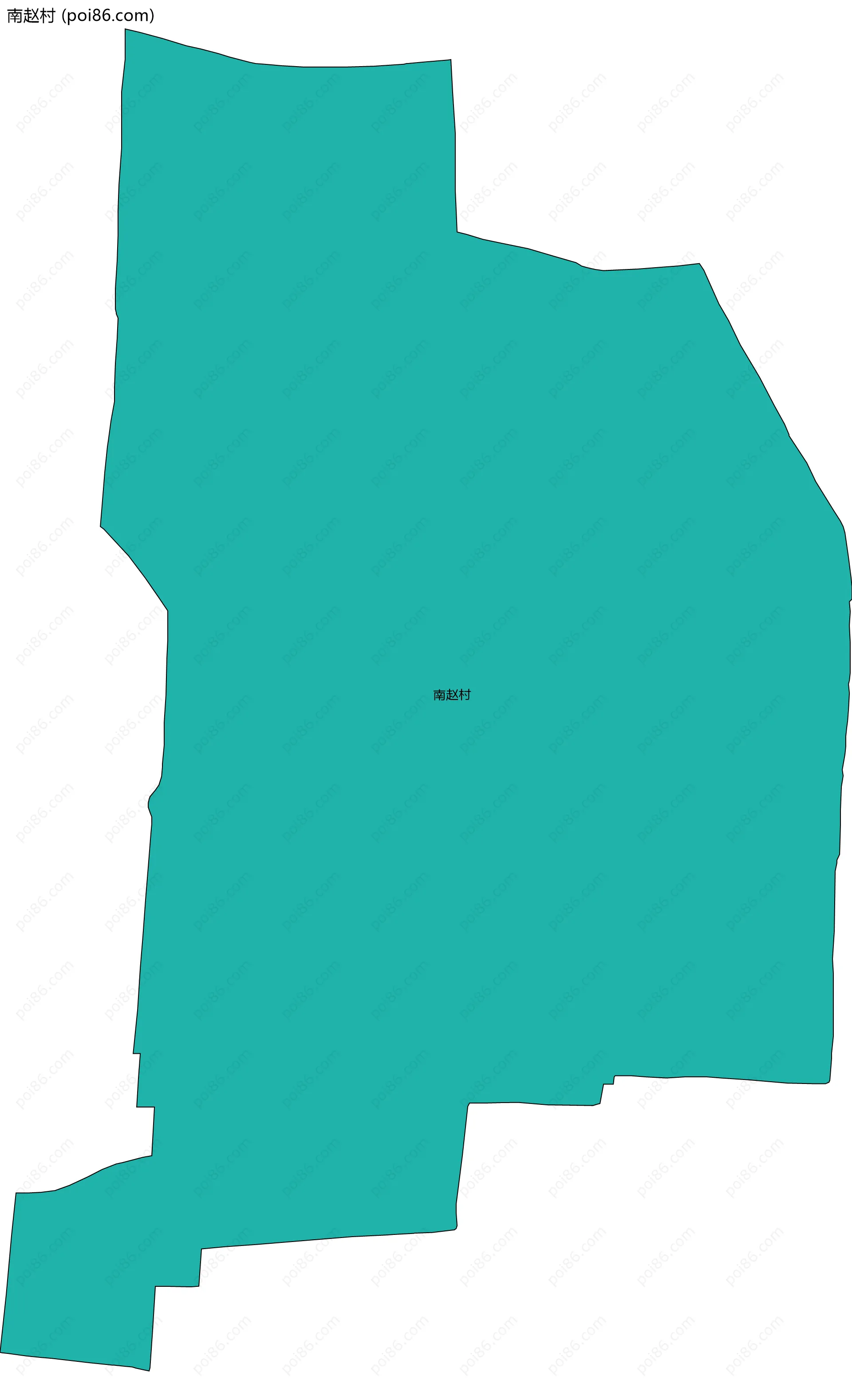 南赵村边界地图