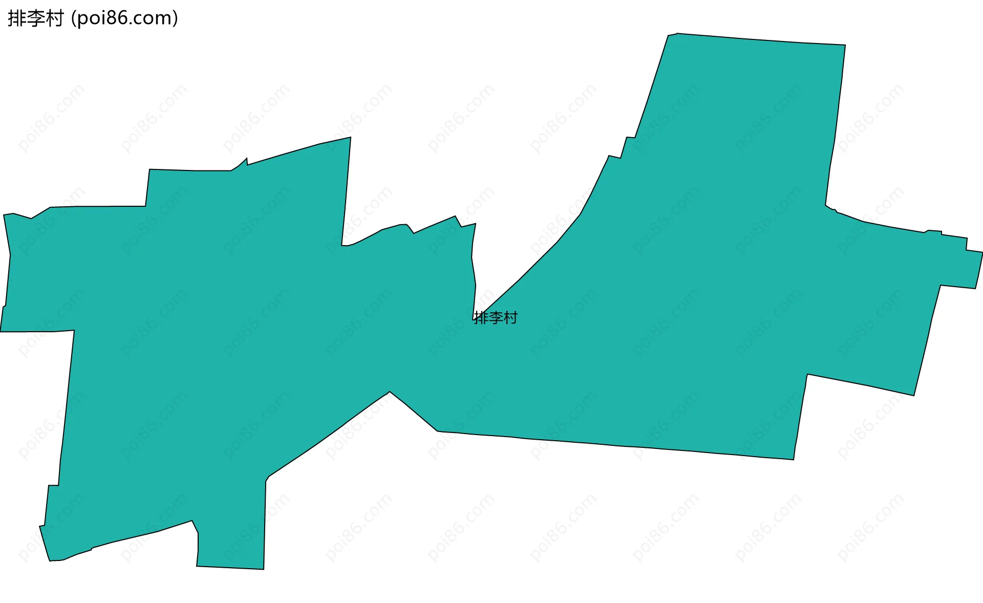 排李村边界地图