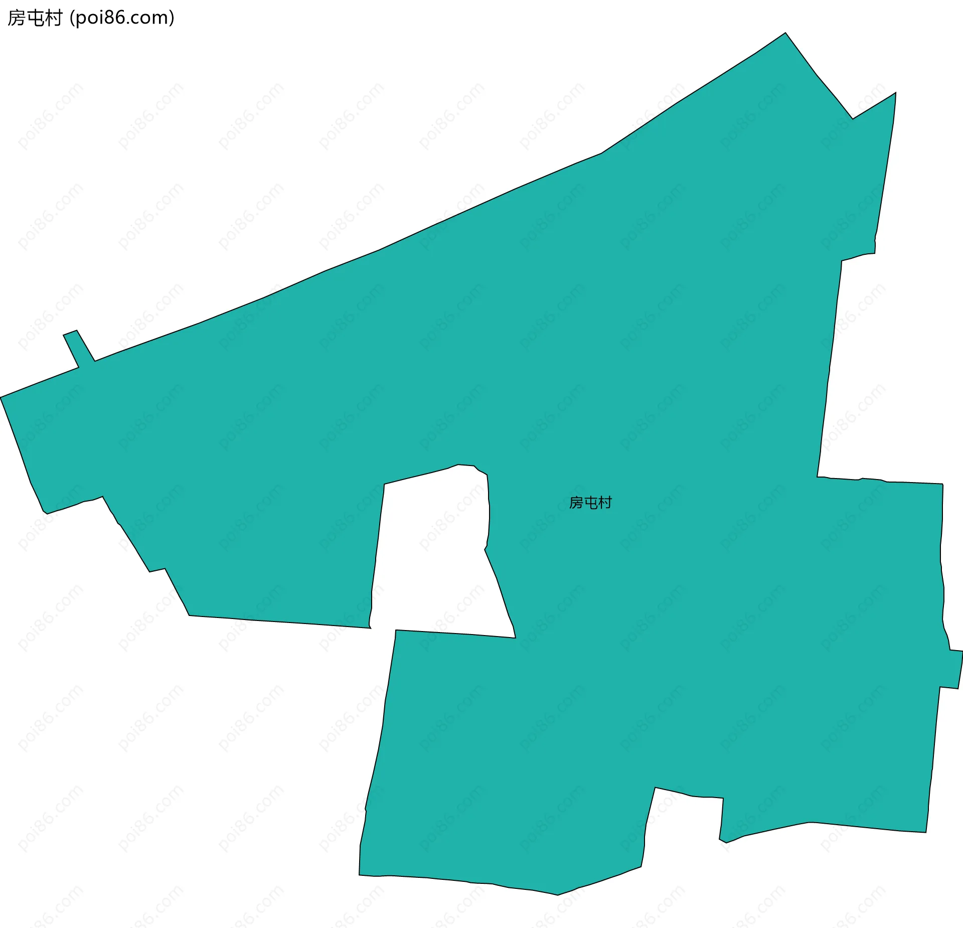 房屯村边界地图