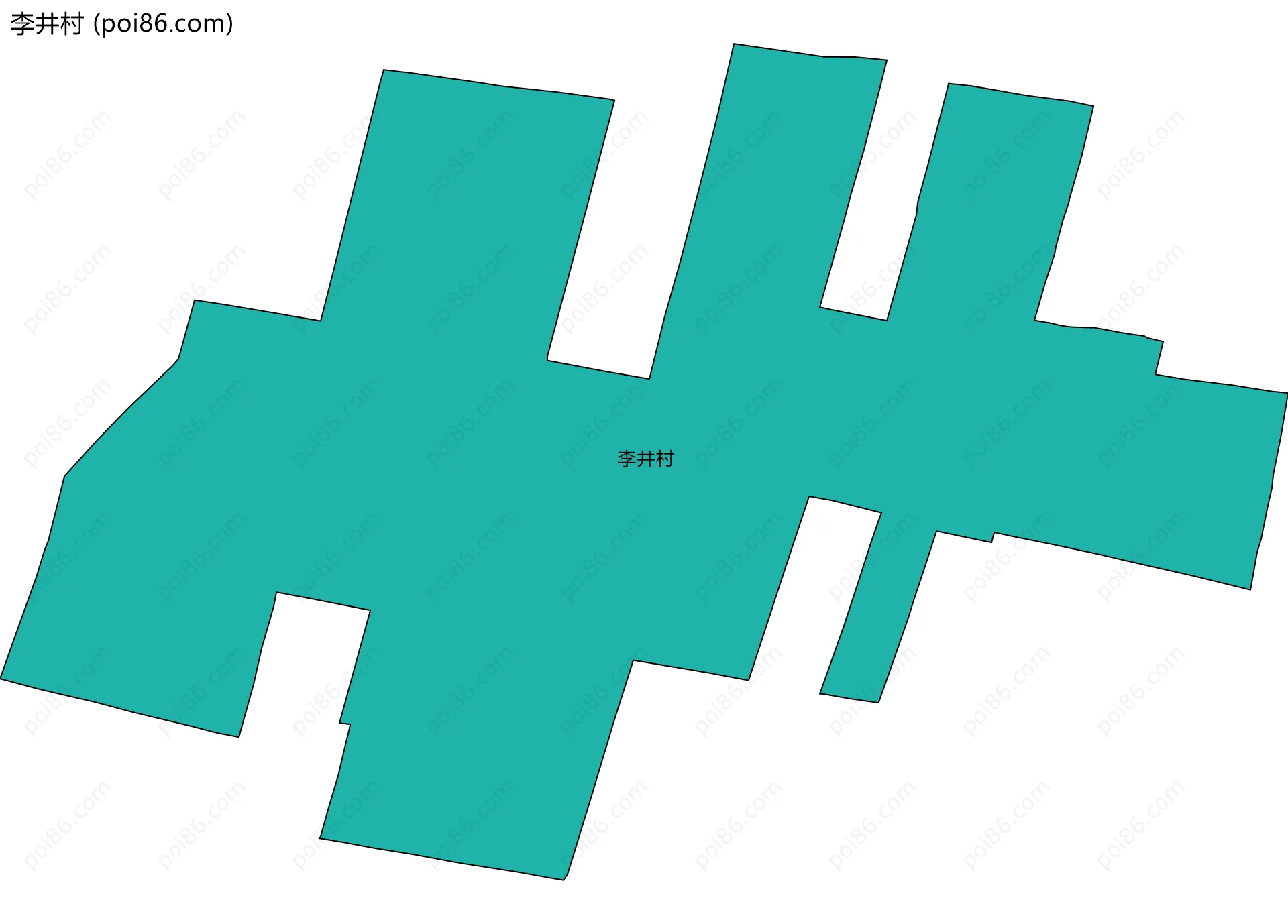 李井村边界地图