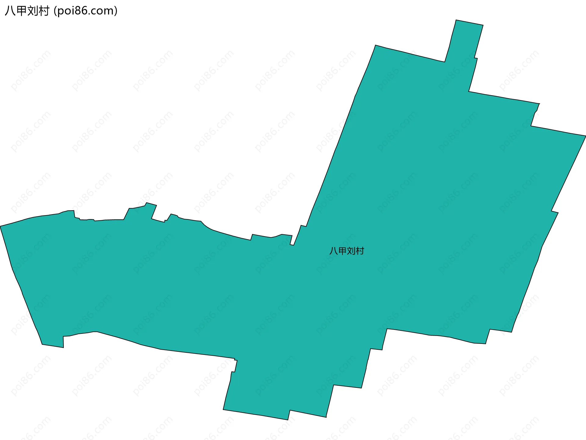 八甲刘村边界地图