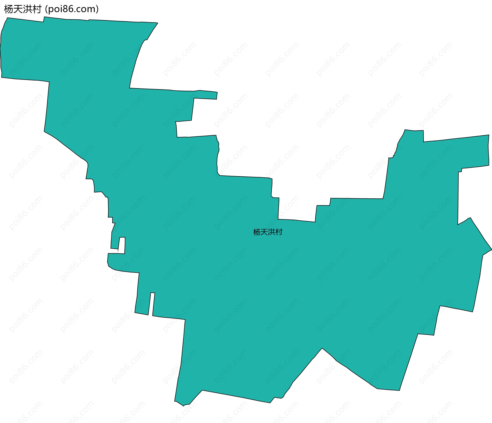 杨天洪村边界地图