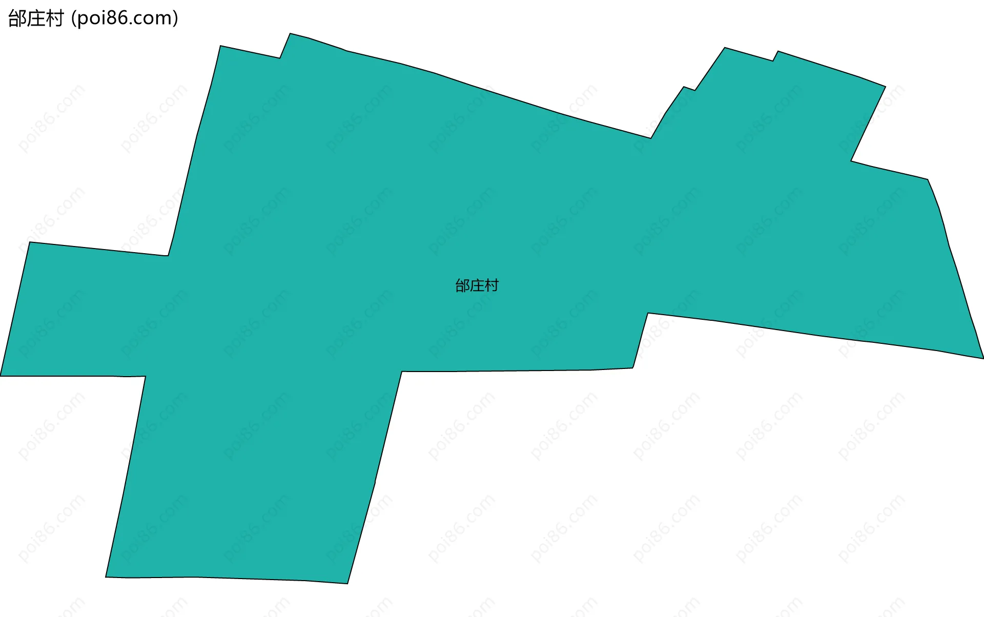 邰庄村边界地图