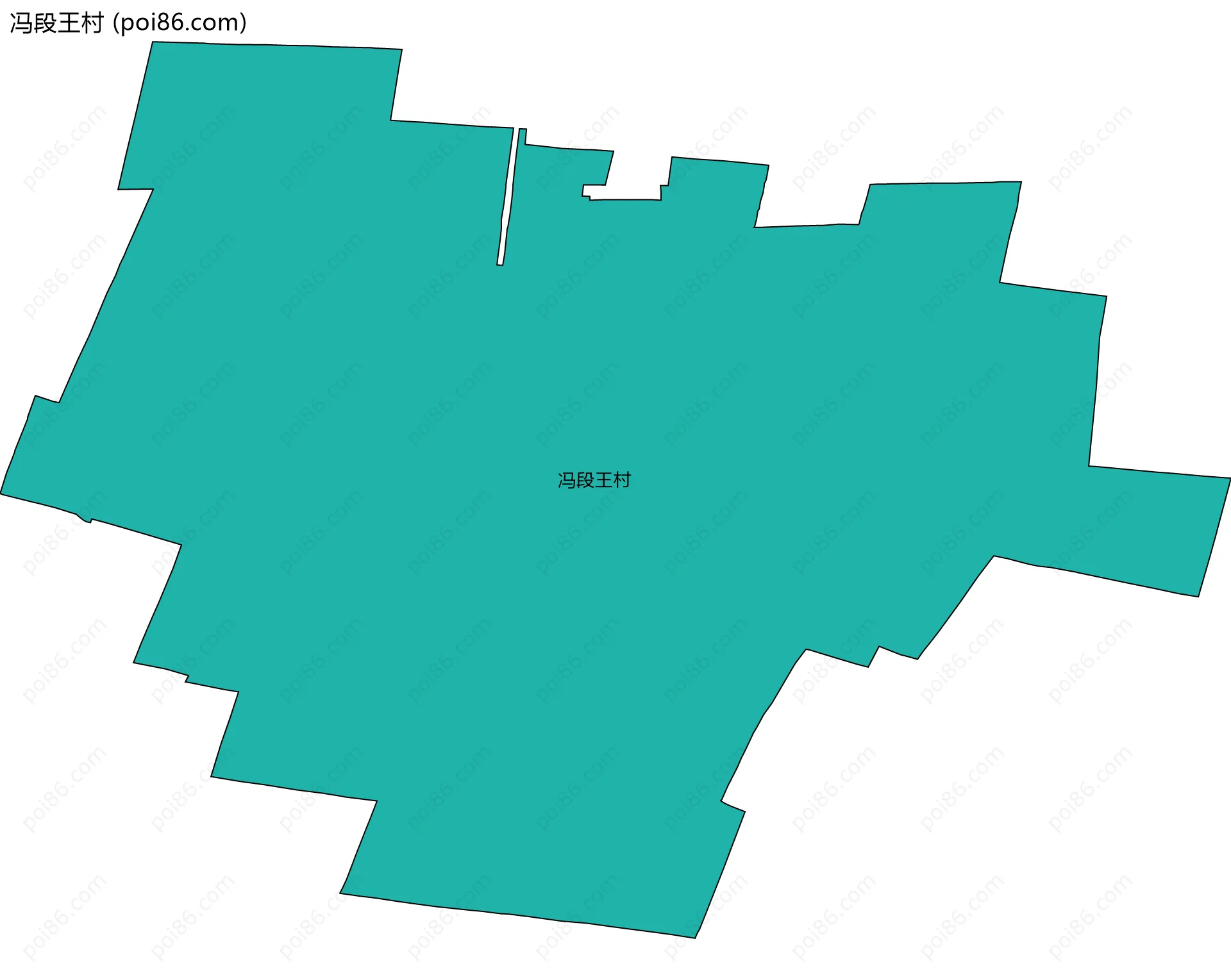 冯段王村边界地图