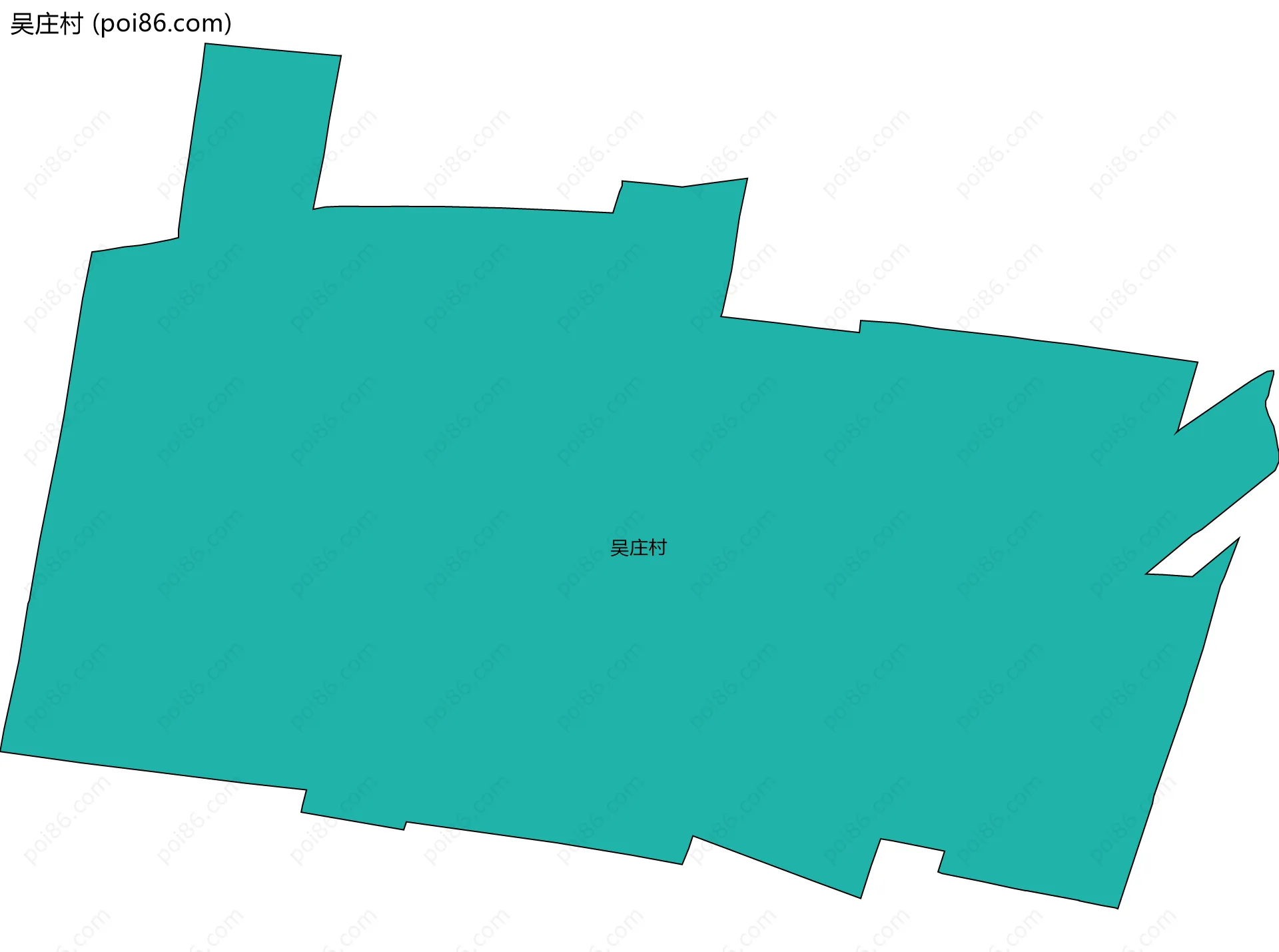 吴庄村边界地图