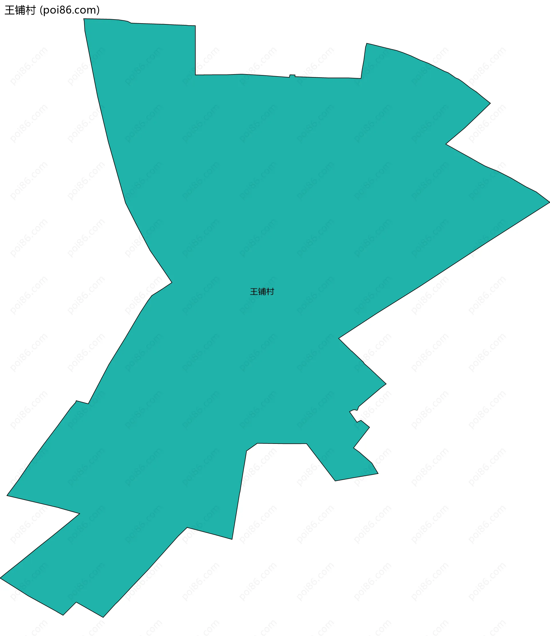 王铺村边界地图