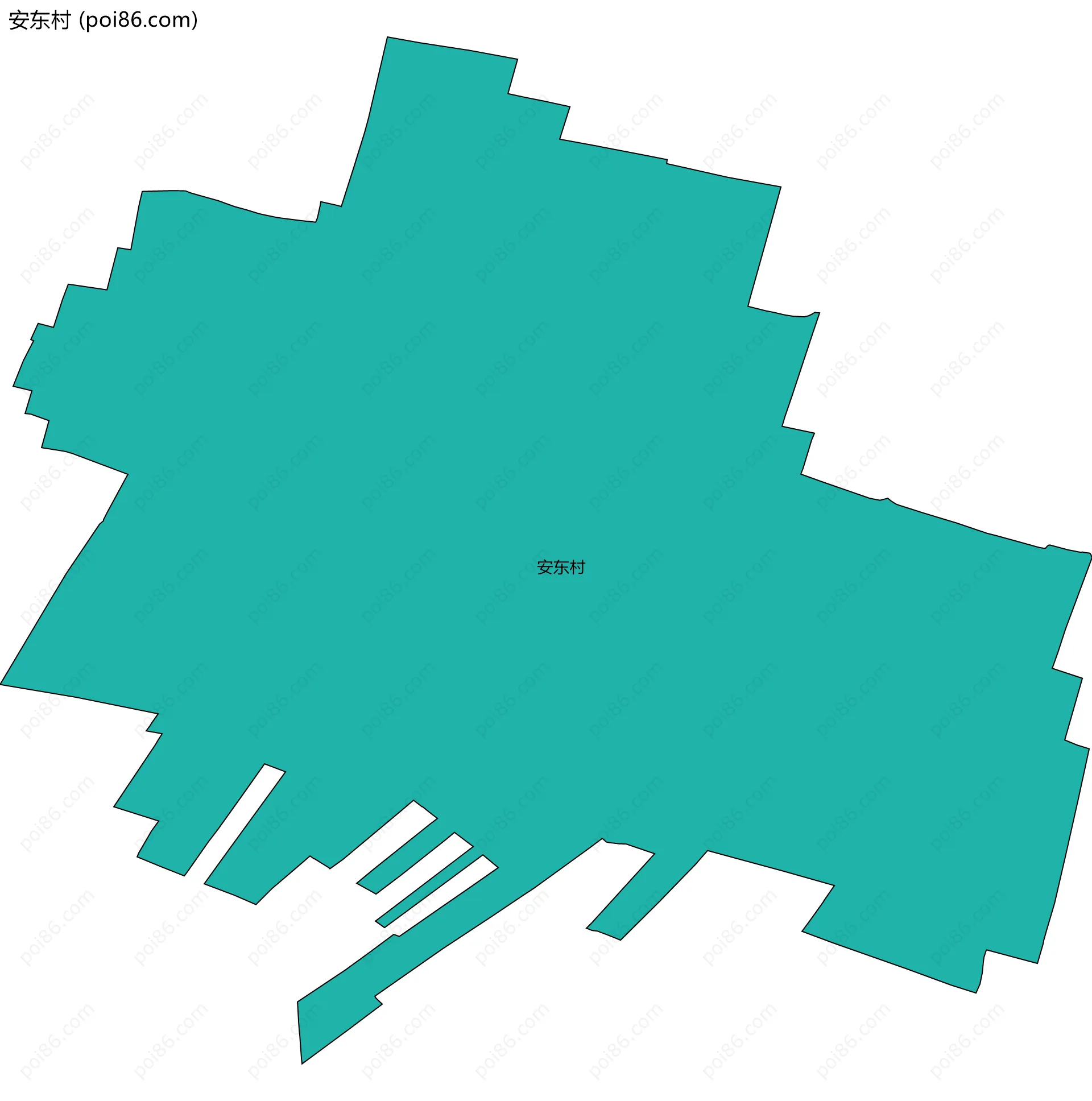 安东村边界地图