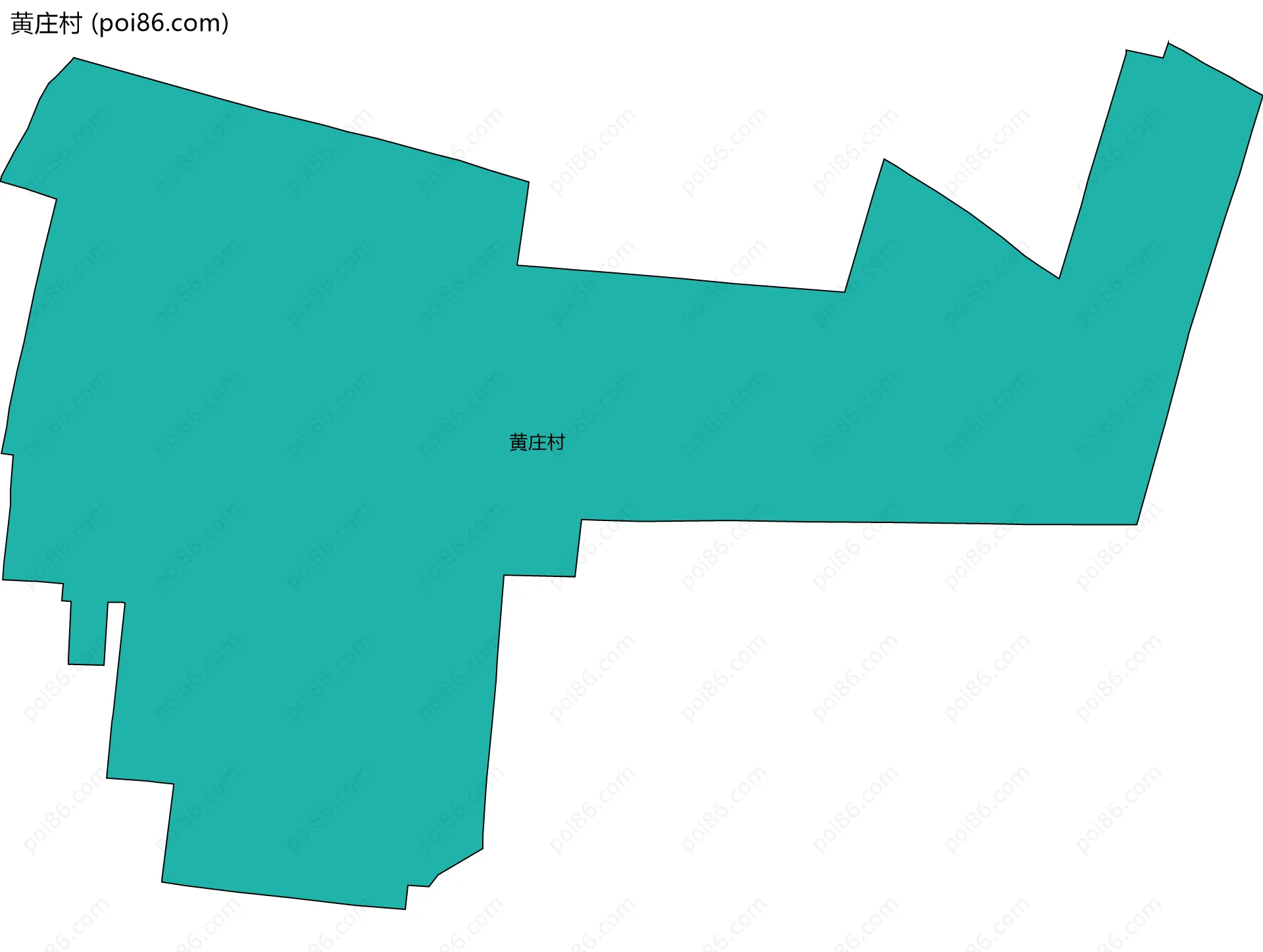 黄庄村边界地图