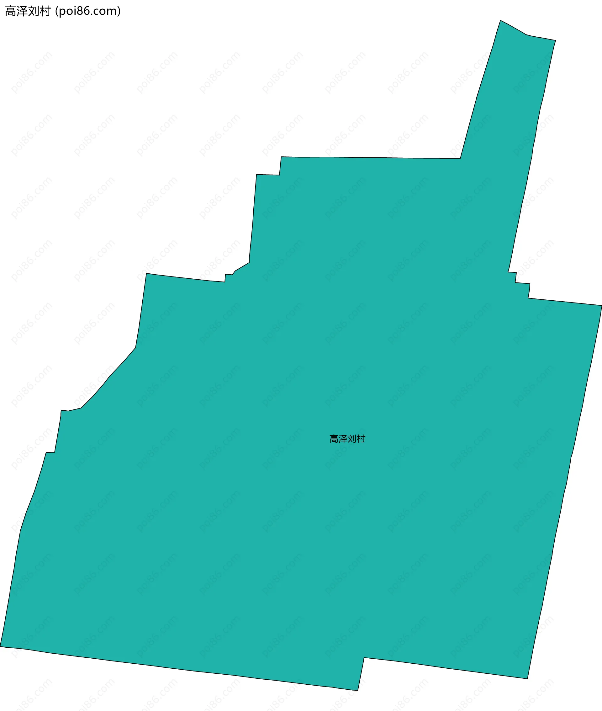 高泽刘村边界地图