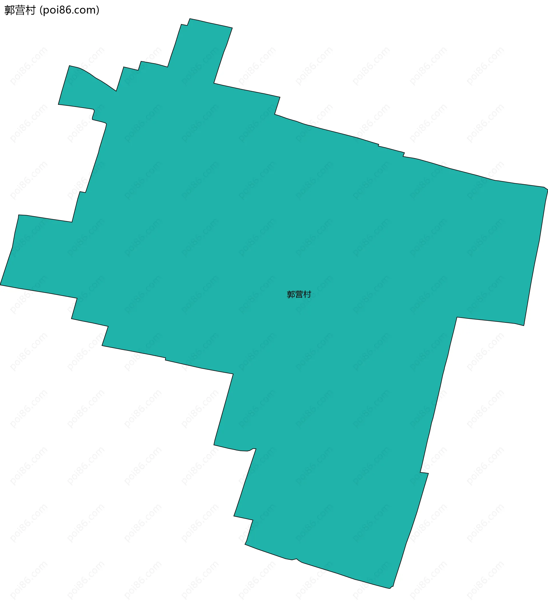 郭营村边界地图