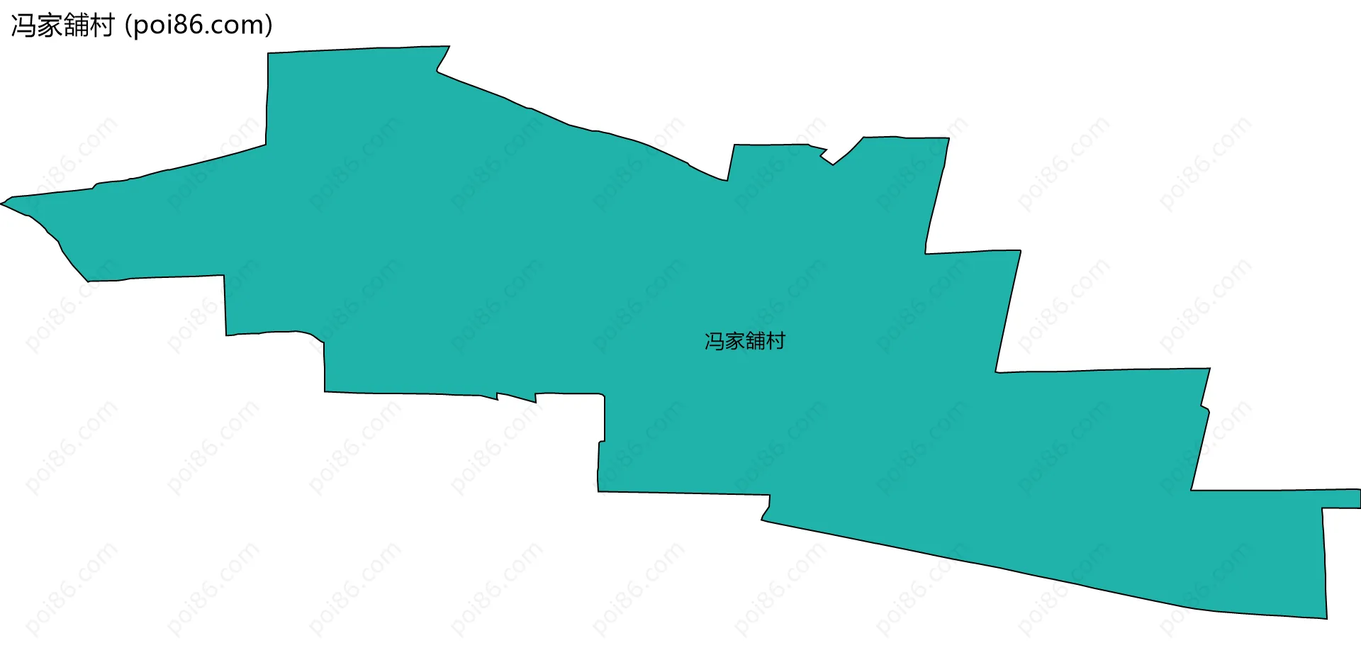 冯家舖村边界地图