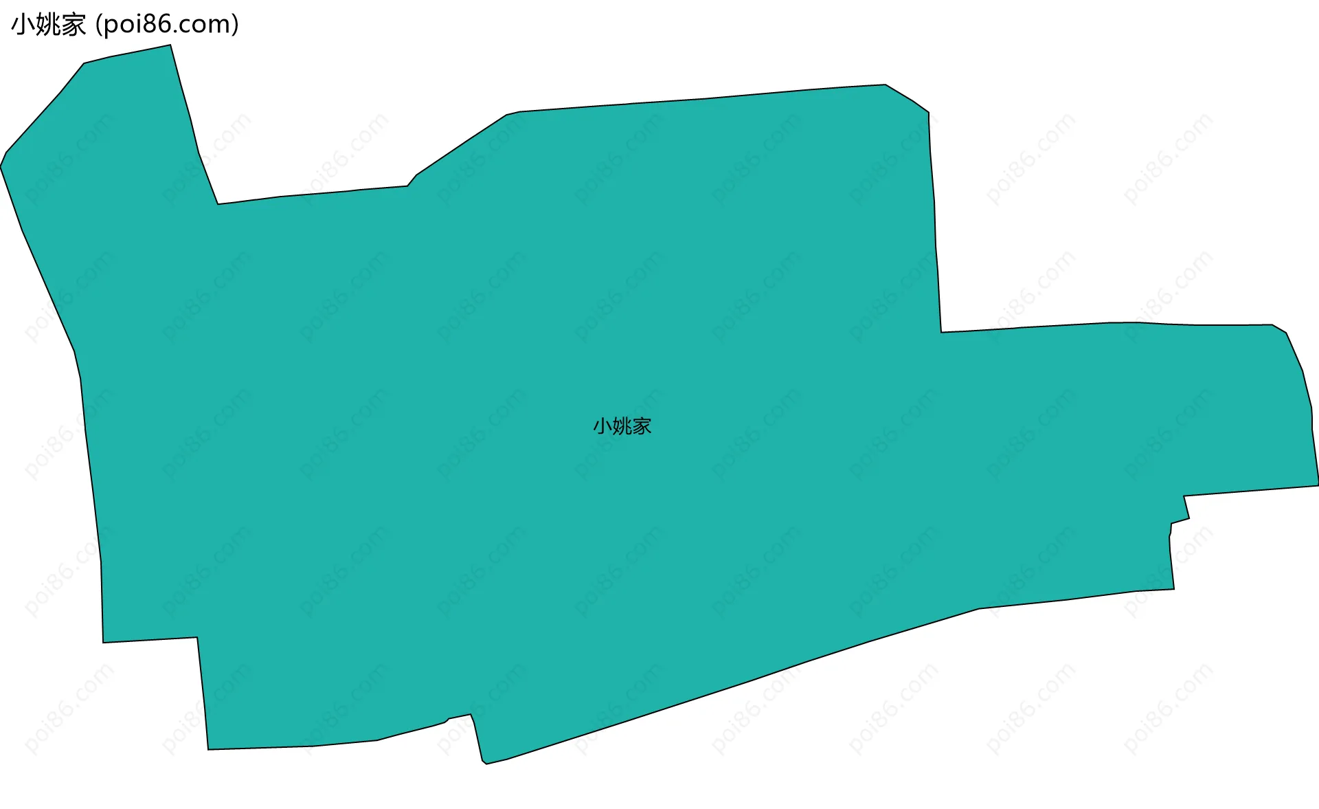 小姚家边界地图