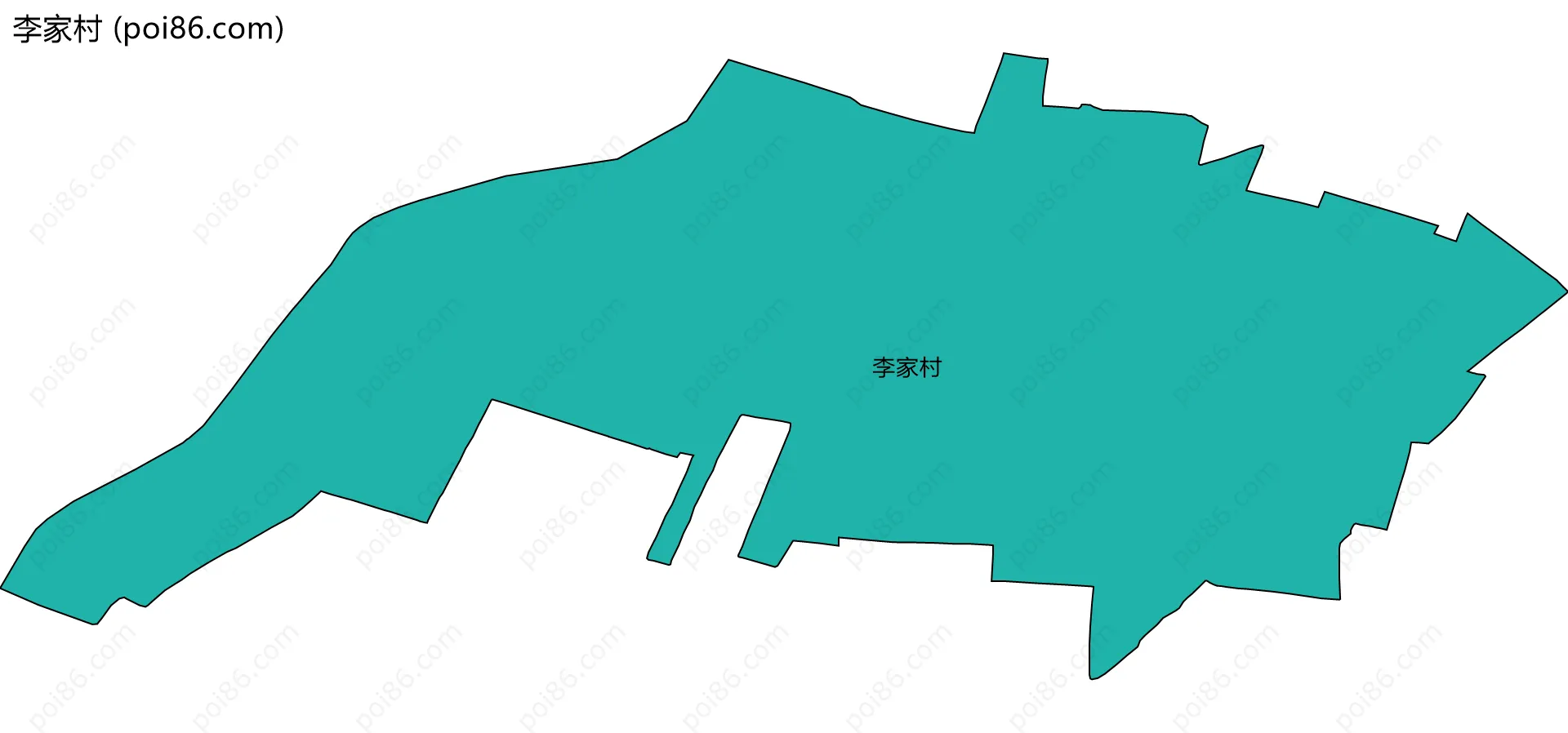李家村边界地图