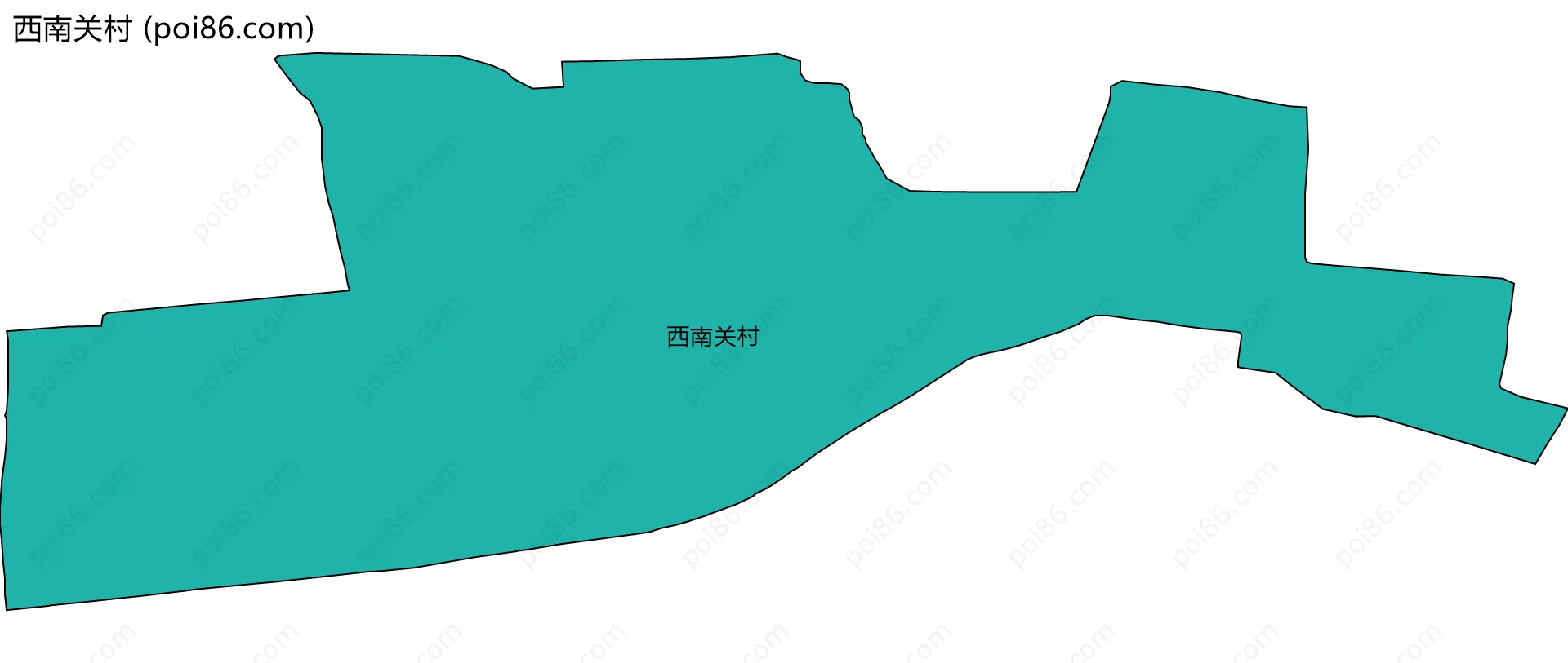 西南关村边界地图