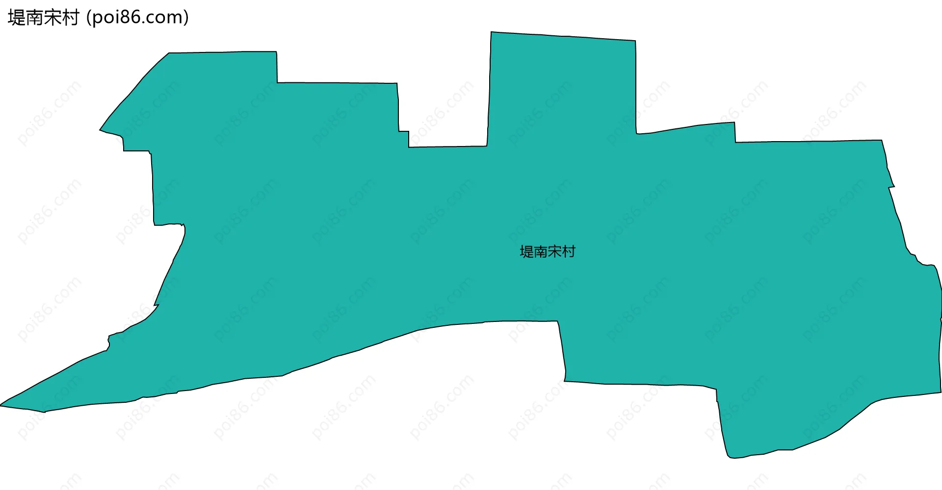 堤南宋村边界地图