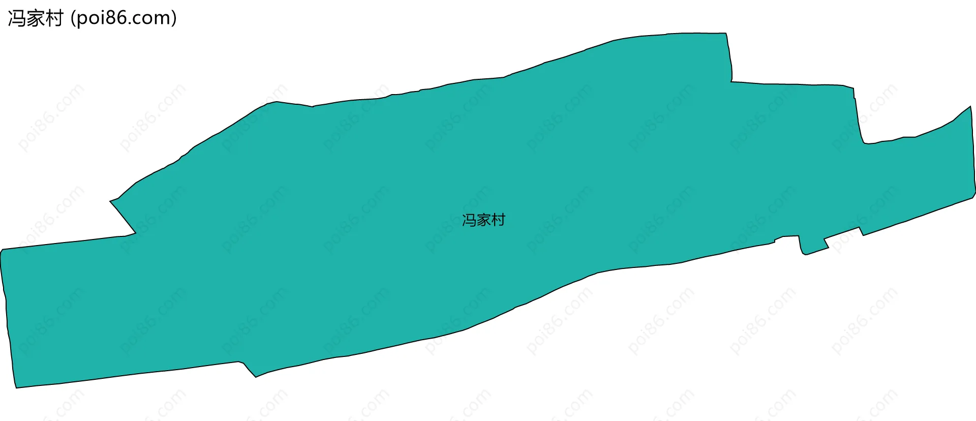 冯家村边界地图