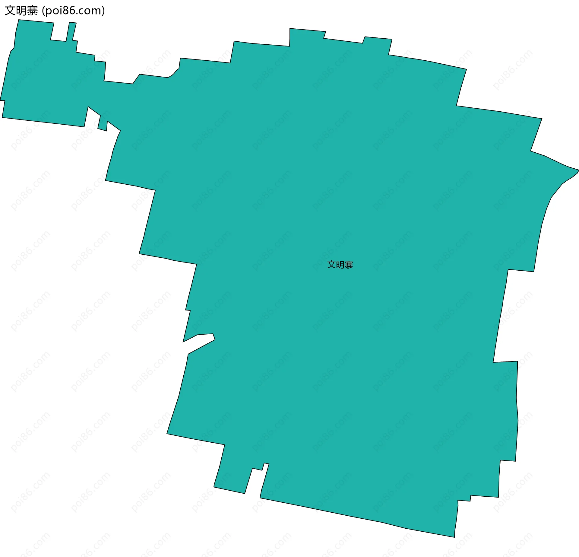 文明寨边界地图