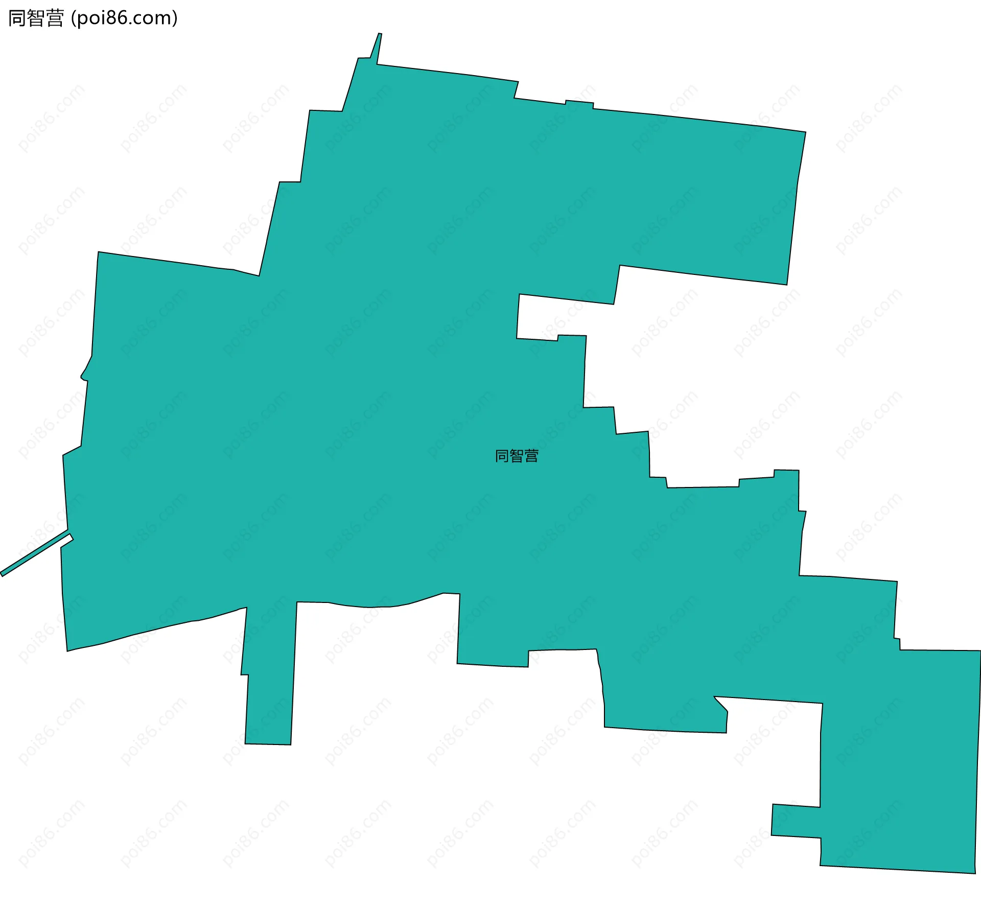同智营边界地图