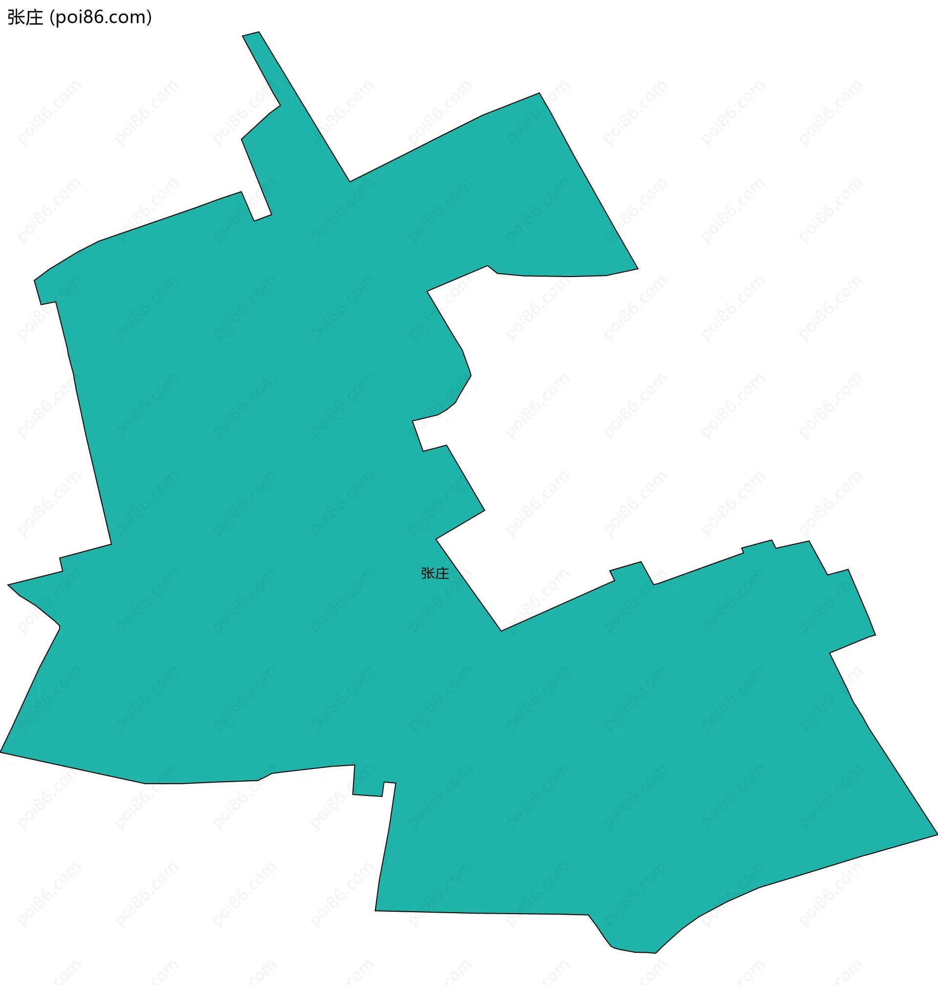 张庄边界地图