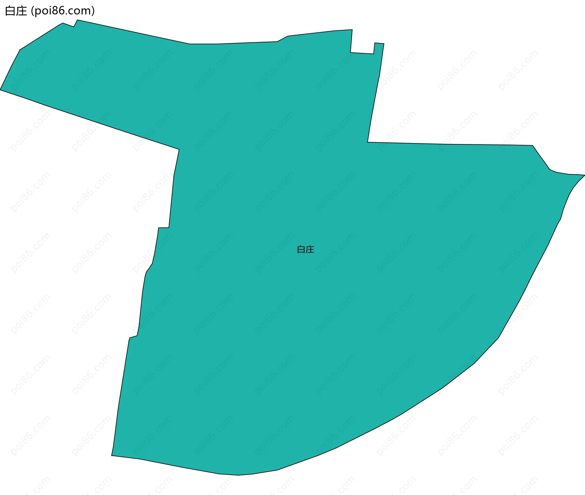 白庄边界地图