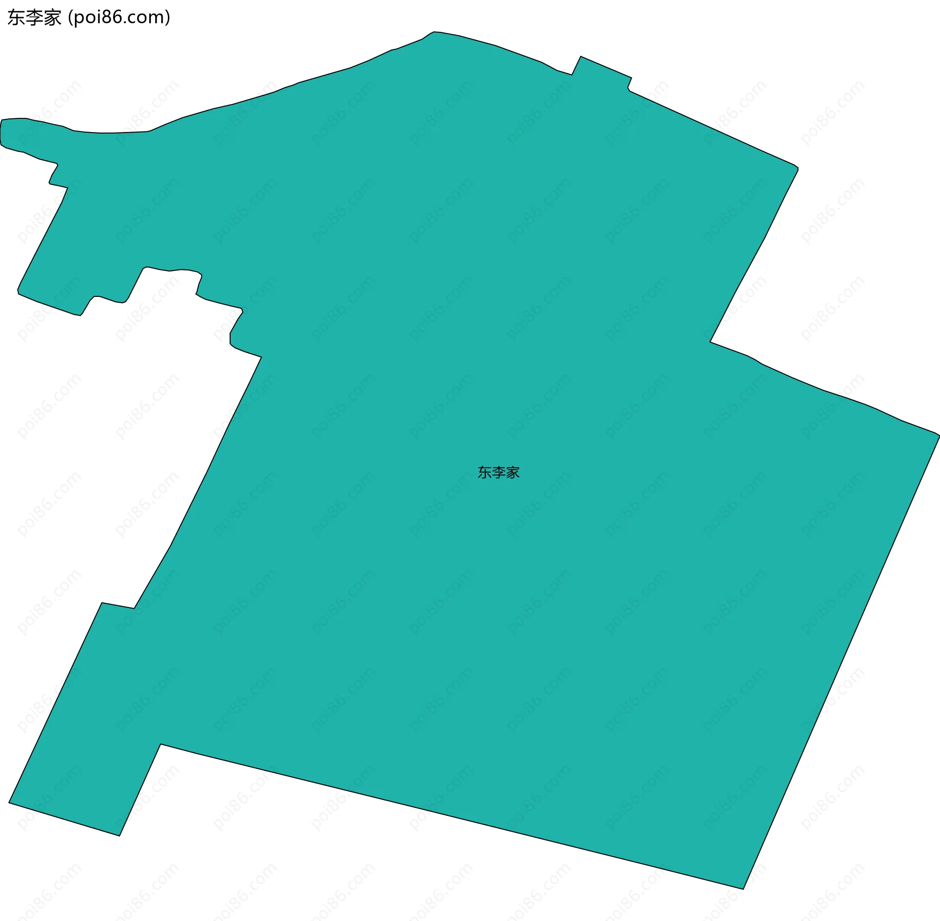 东李家边界地图