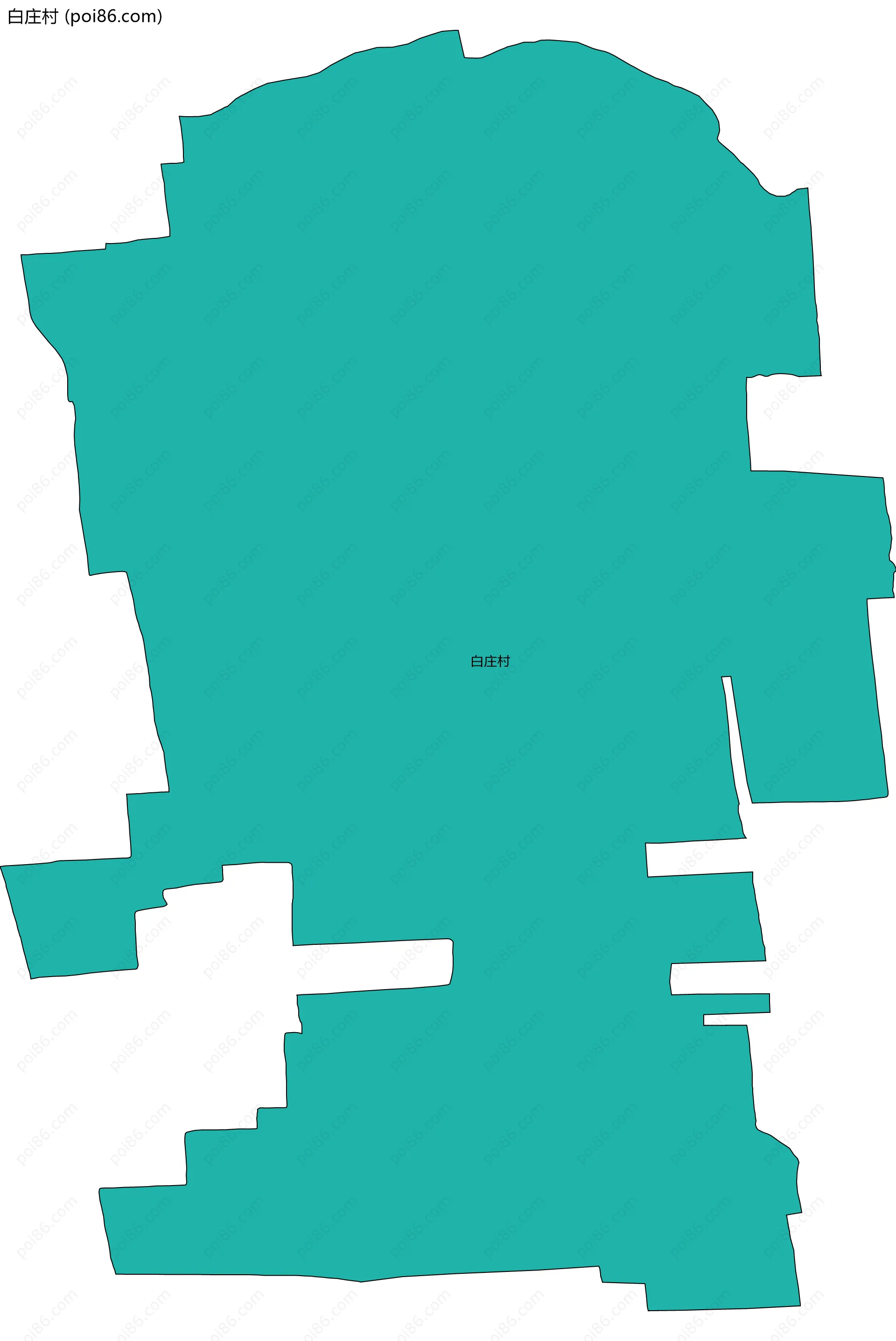 白庄村边界地图