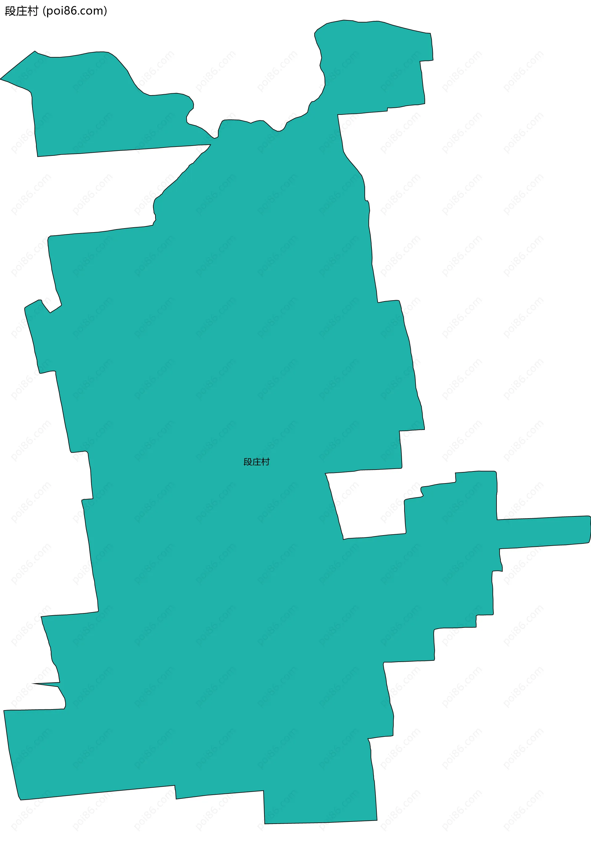 段庄村边界地图
