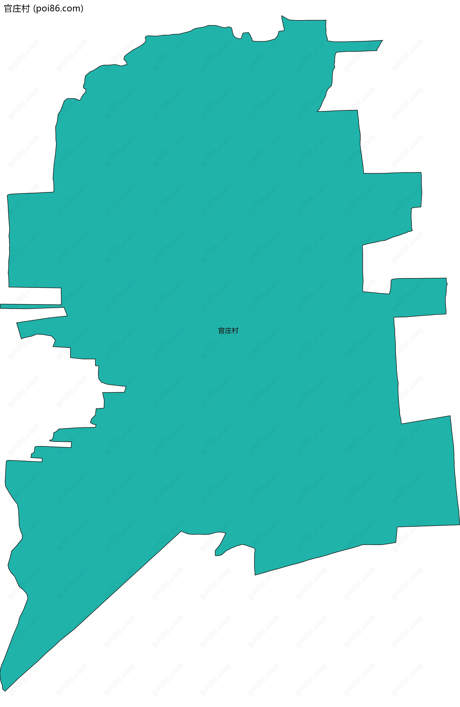 官庄村边界地图