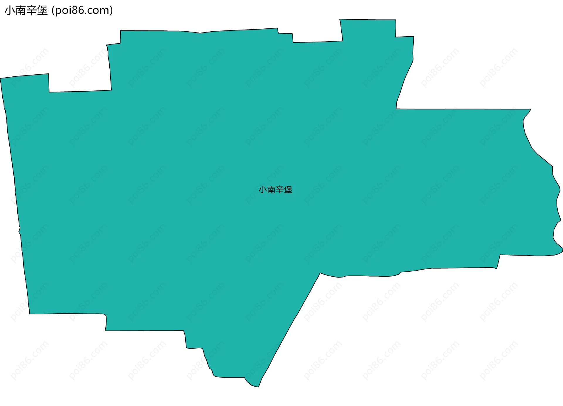 小南辛堡边界地图