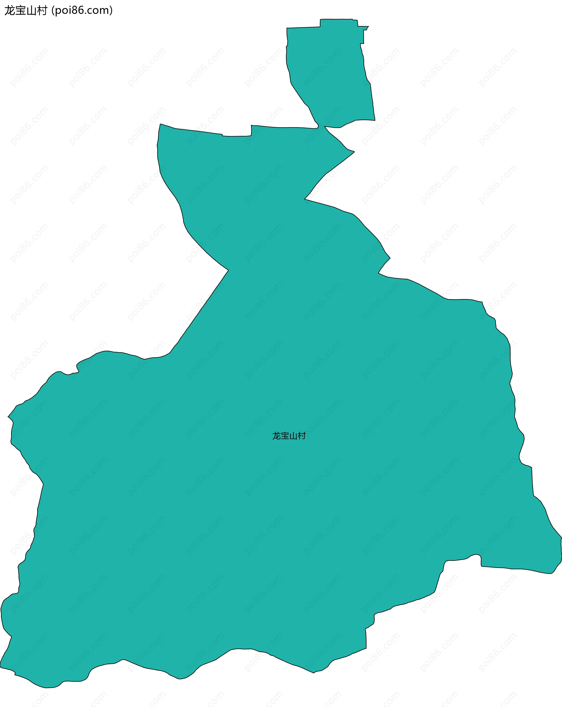 龙宝山村边界地图