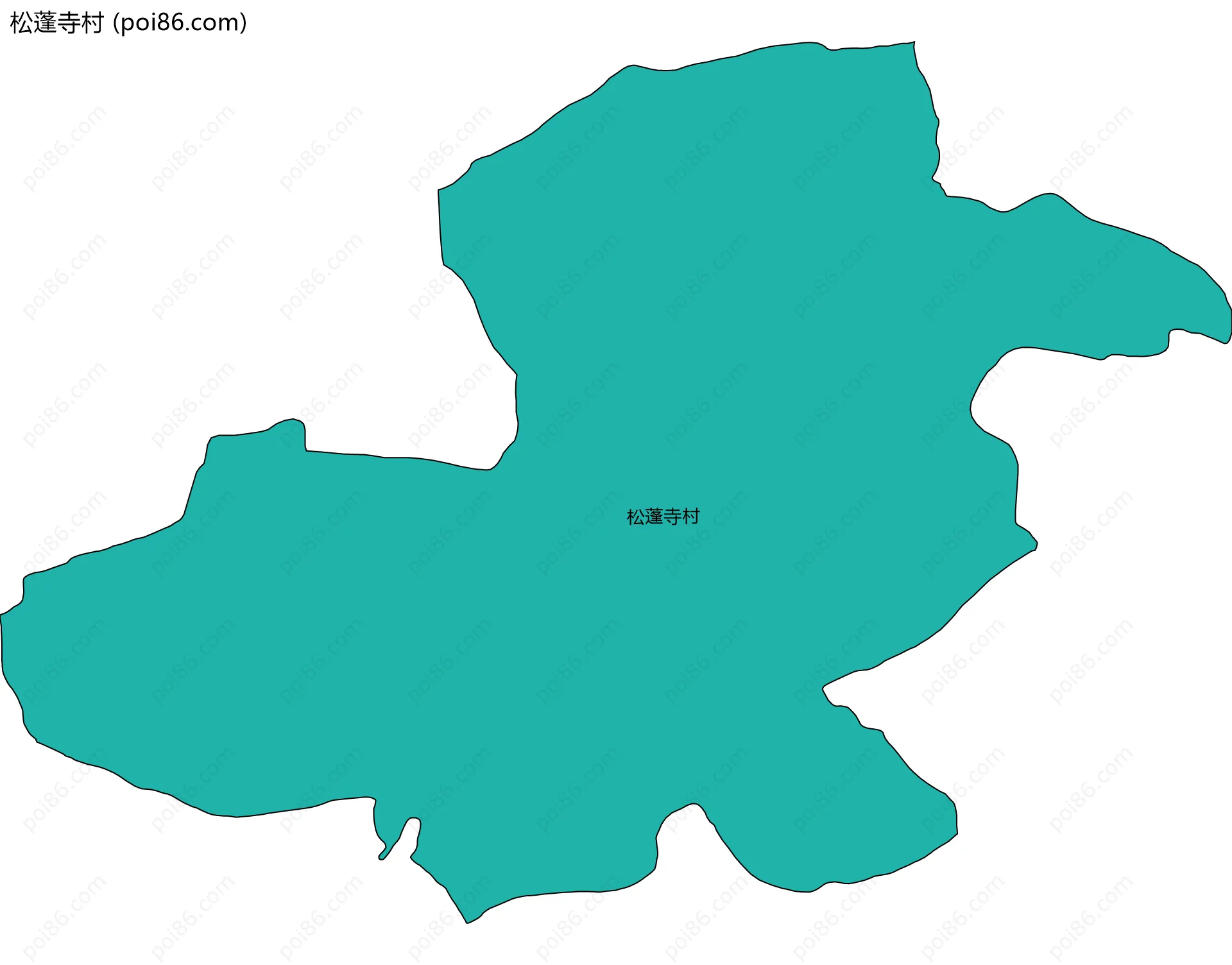 松蓬寺村边界地图