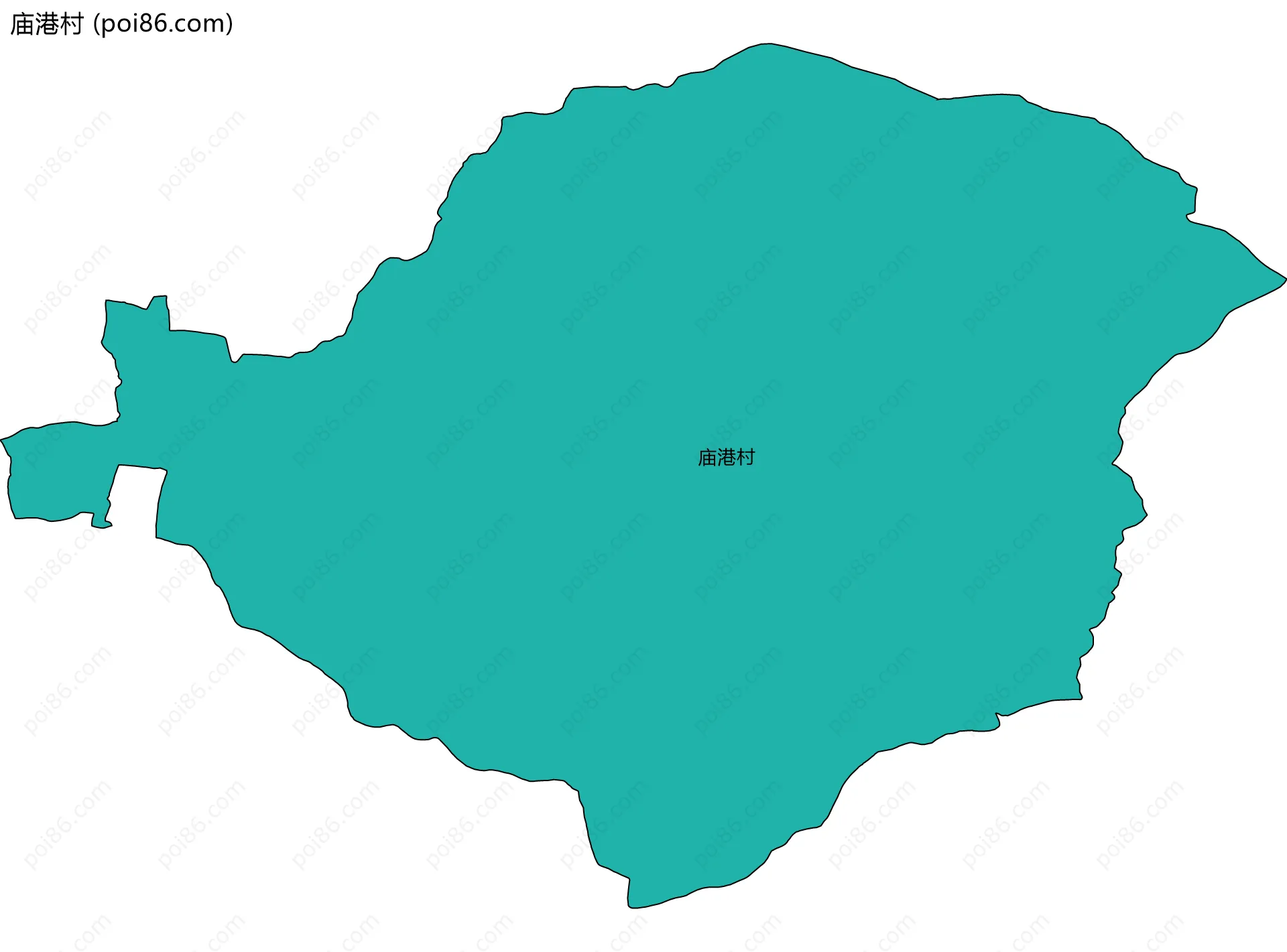 庙港村边界地图