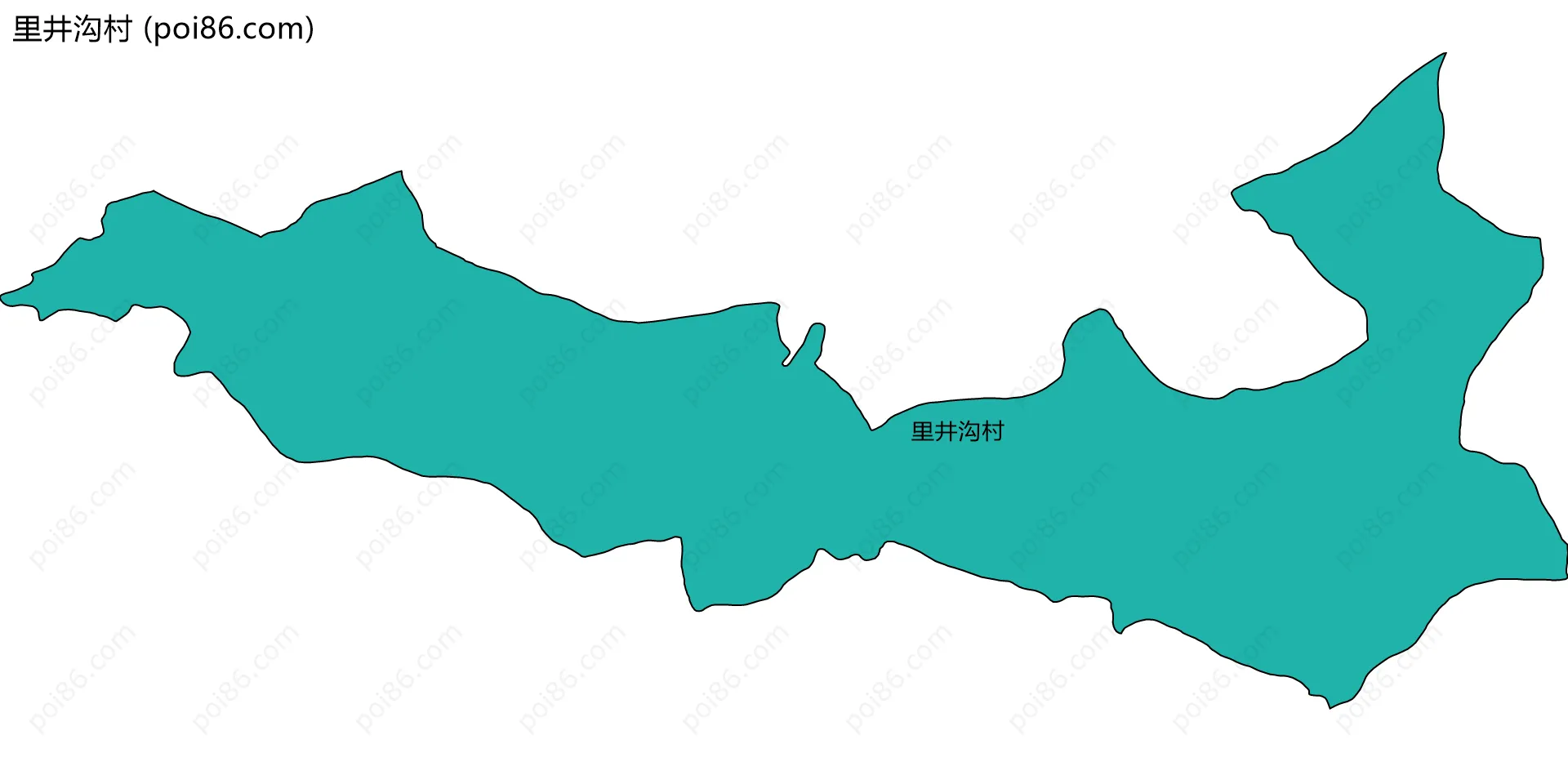 里井沟村边界地图