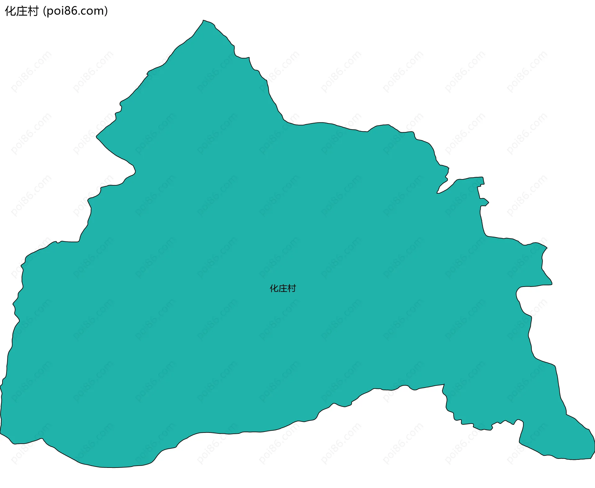 化庄村边界地图