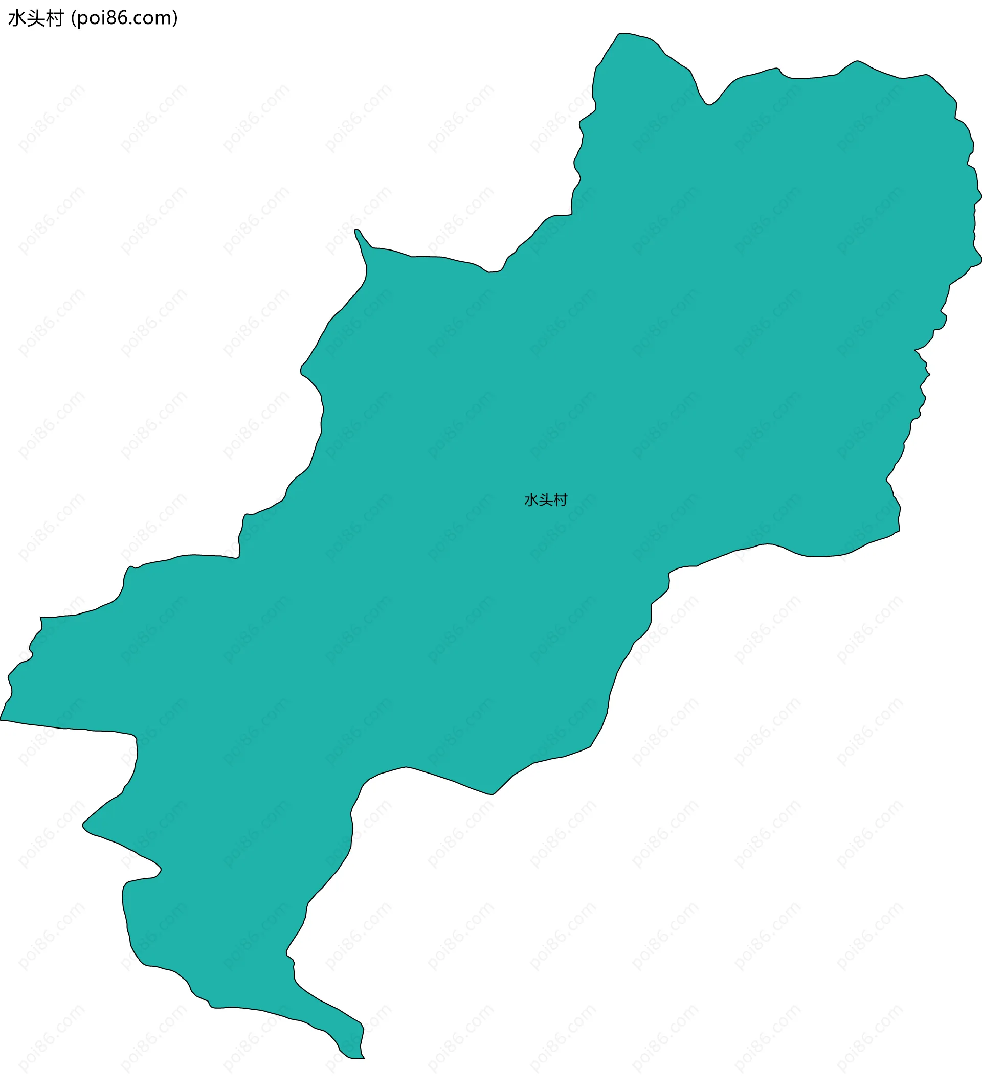 水头村边界地图